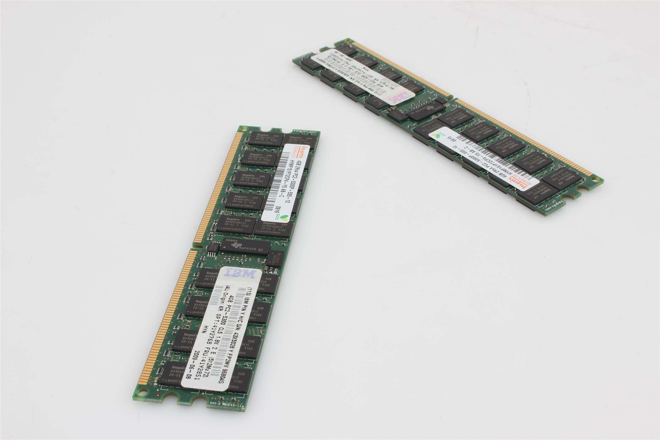 IBM 8GB (2 X 4GB) DDR2 SDRAM Memory Module ECC Registered