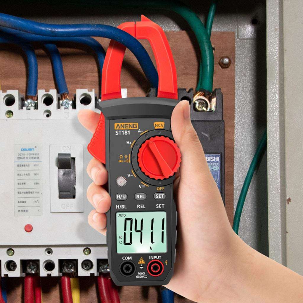 Digital Clamp Meter Multimeter Current 4000 Counts Multimeter Ammeter Voltage Tester ST181，Electrical Tester with NCV 2