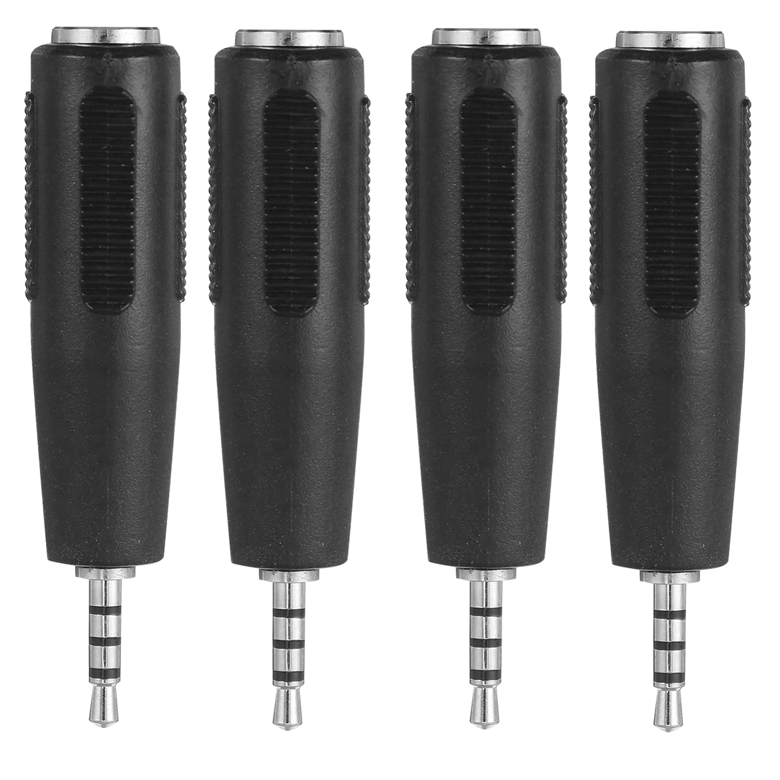 4pcs Solder Male Audio Earphone Adapter Audio Adapter Jack Plug Converter for Headphone 3.5mm to 2.5mm Coupler 4 Poles 3.5mm Adapter 3.5mm Female to 2.5mm Male Adapter
