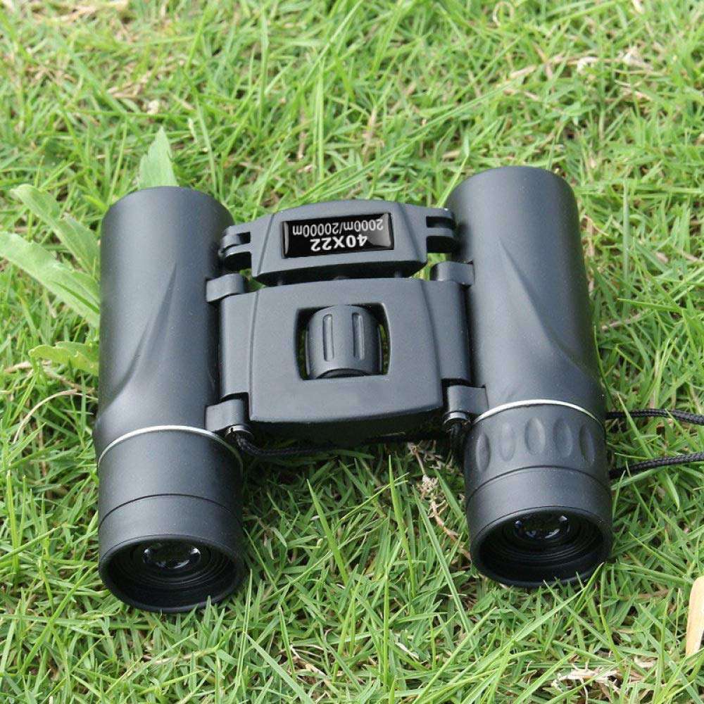 WQERLC 40X22Hd Binoculars 2000M Long Range Folding Mini Telescope Optics Telescope for Hunting Sports Outdoor Camping Travel a/Black/S 4