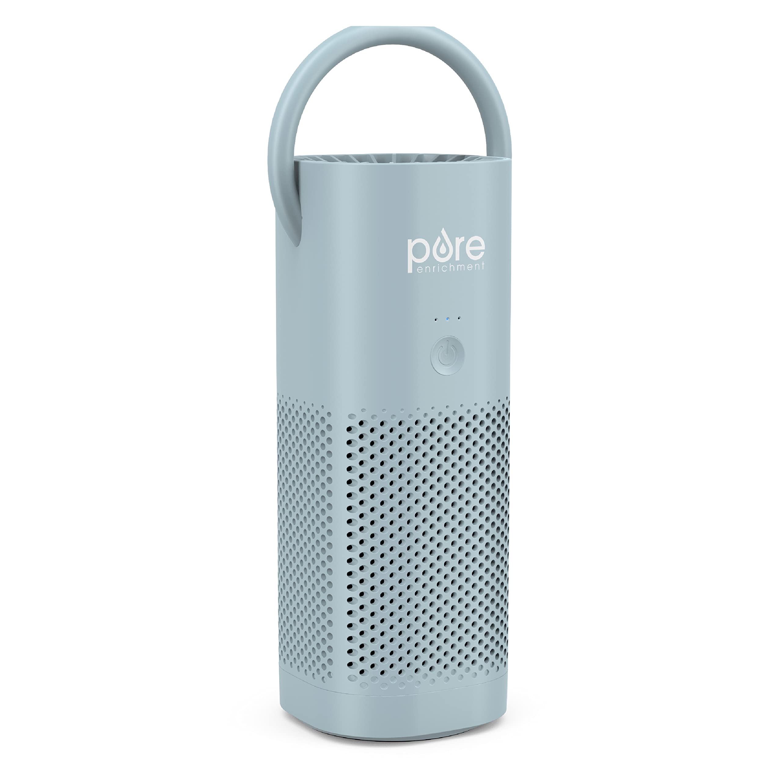 Pure Enrichment® PureZone™ Mini Portable Air Purifier - Cordless True HEPA Filter Cleans Air & Eliminates 99.97% of Dust, Odors, & Allergens Close to You - Cars, School, & Office (Starlight Blue) 1