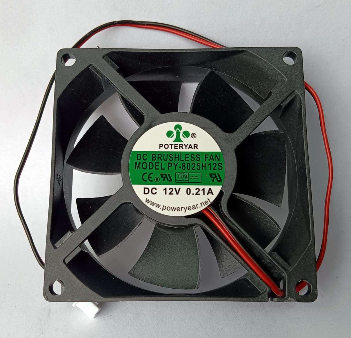 New PY-8025H12S 12V 8CM Fan PY-8025H12S 12V 0.21A 80×80×25mm Cooling Fan 5