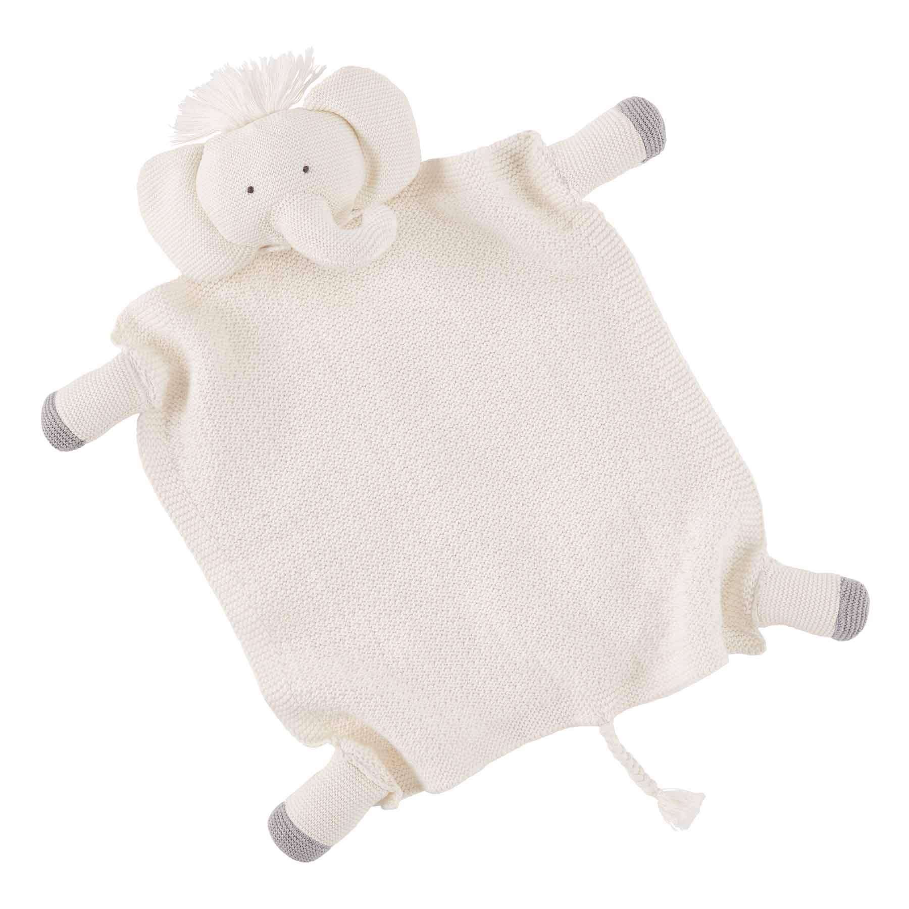 Mud Pie Ivory Knit, Elephant Lovey 1