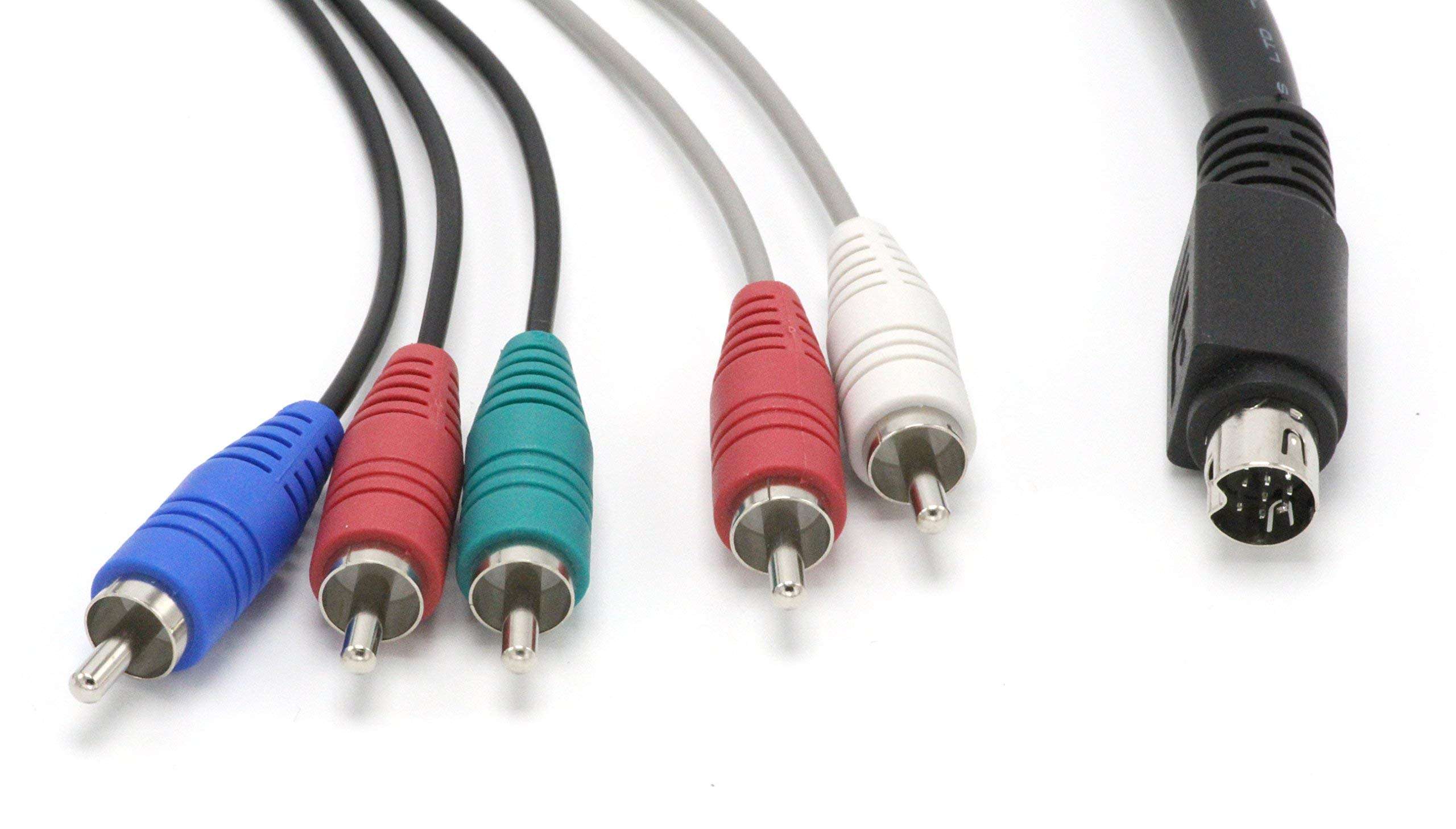 THE CIMPLE CO 10 Pin Audio and Video DIN Cable - NOT S-Video Cable - RGB Component and Composite - Compatible with DIRECTV AT&T: H25, C31, C41, C41-W, C51, C61, C61-K 3