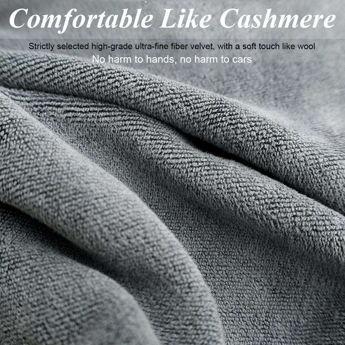 2 Pcs Car Cleaning Cloth, Microfiber Cloth for Car 35 x 75cm Large Microfiber Car Drying Towels Lint Free, Scratch Free, Highly Absorbent Drying Towel Car Cleaning Accessories for Car, SUV, RV, Truck 5