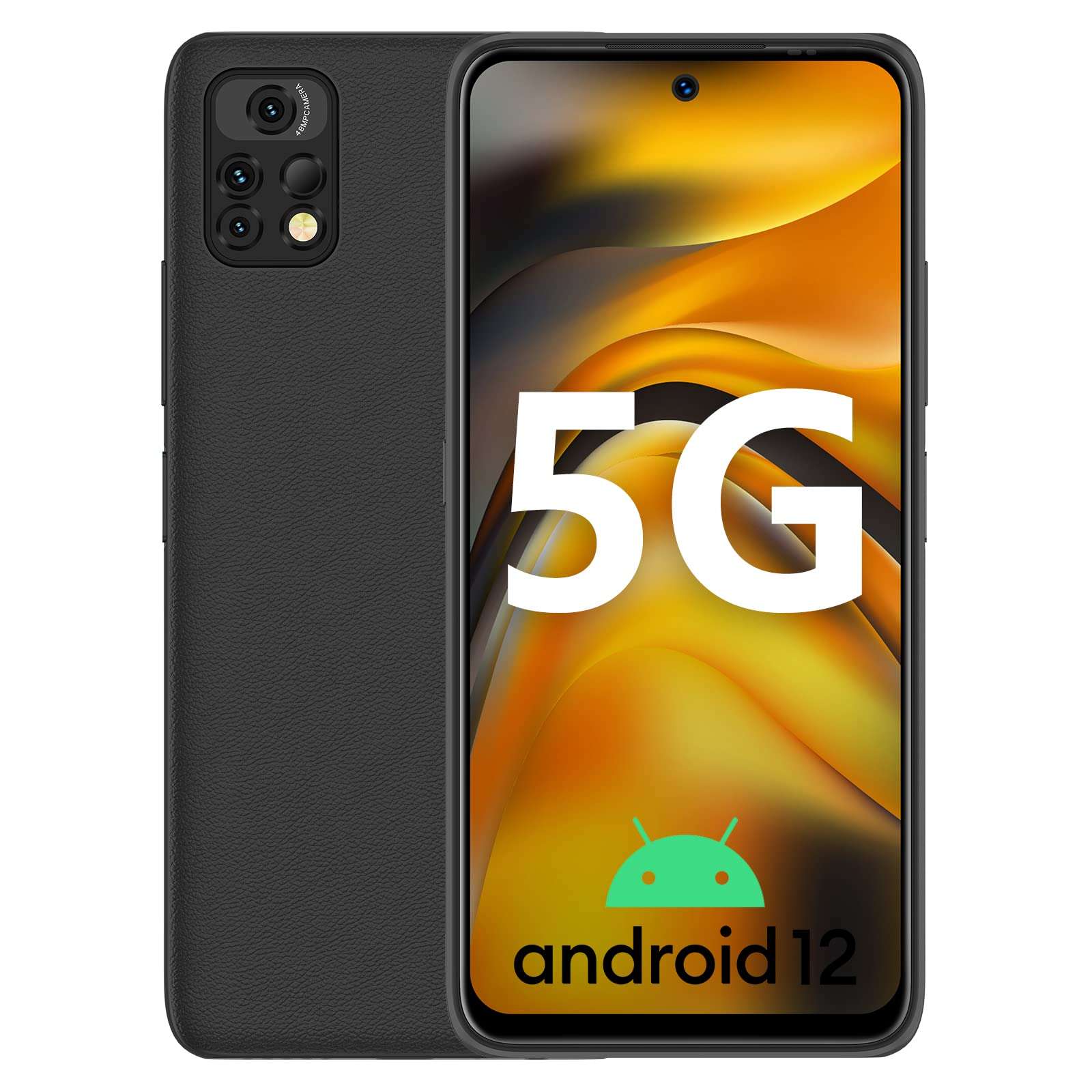 UMIDIGI A13 Pro 5G Cell Phone Unlocked (8GB+128GB), 6.5 inch, Android 12, Dual SIM 5G Mobile Phone, 5150mAh Large Battery, 48MP+24MP+5MP Camera, 5G Dual SIM GSM Volte Unlocked Smartphone, 18W, NFC