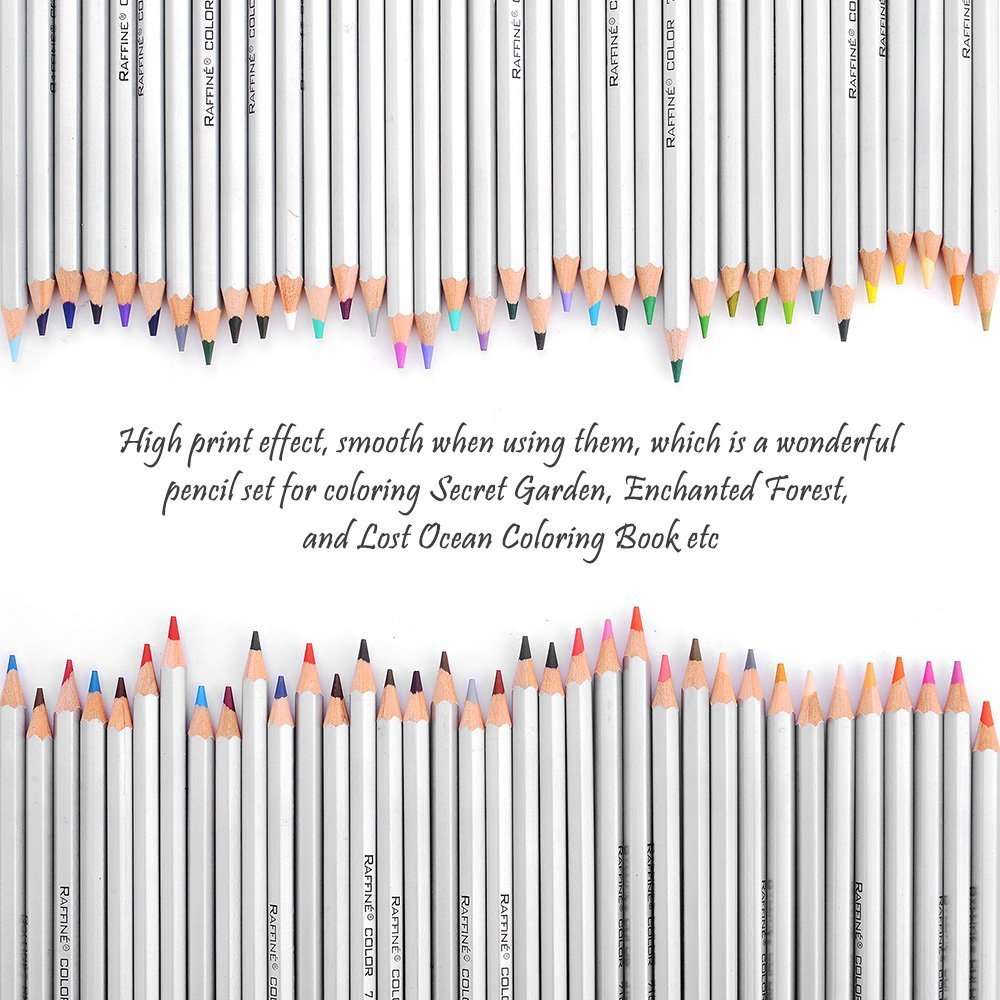 Marco Raffine Fine 72 Colors Art Drawing Pencil 7100-72CB Set Wooden Writing Painting Artist Sketching Craft Doodling Designs and Creativity Colorful Blessings Cards 2