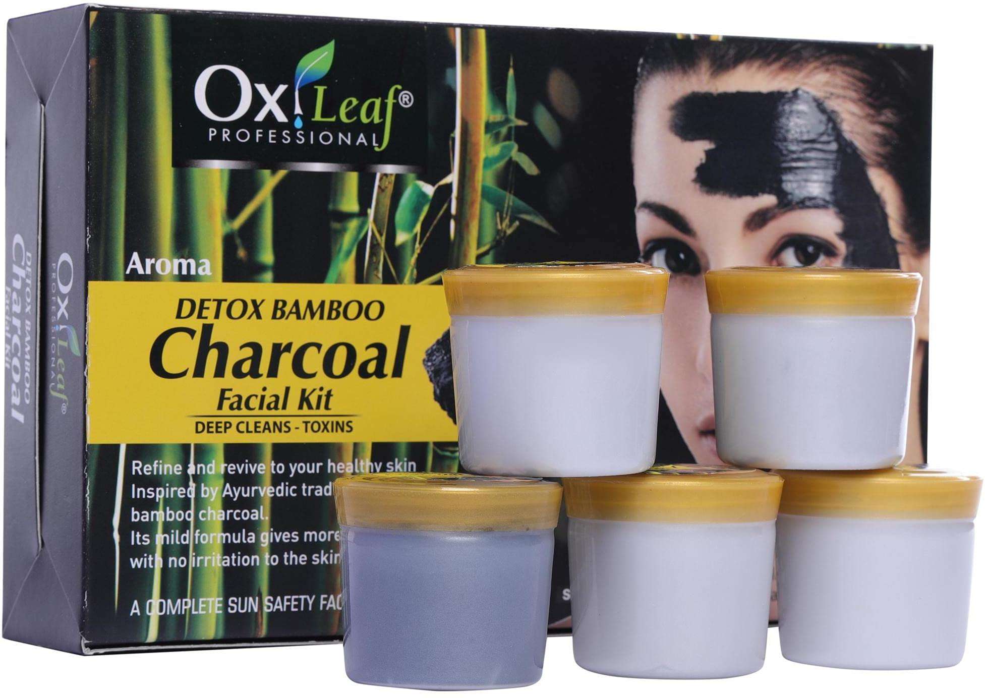 Oxileaf Professional Aroma Detox Bamboo Charcoal & Aroma Diamond Facial Kit Combo 1400g 2