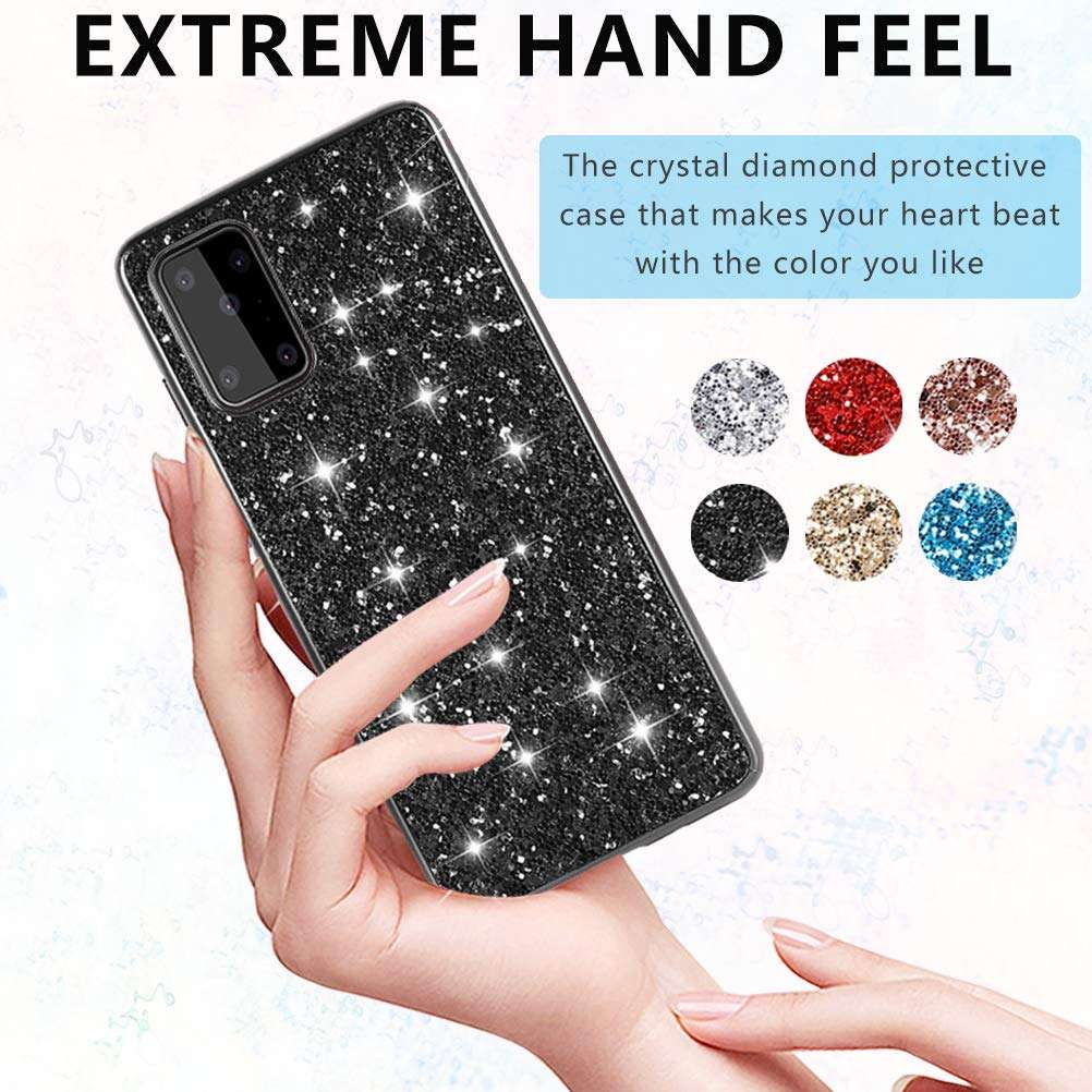 Case for Samsung Galaxy S20 FE Case Glitter Sparkly Shiny Bling S20 FE 5G Phone Case Cover Thin Slim Soft Silicone Backcover Shockproof Bumper Protective Shell for Galaxy S20 FE 5G Cases Girly Women 4