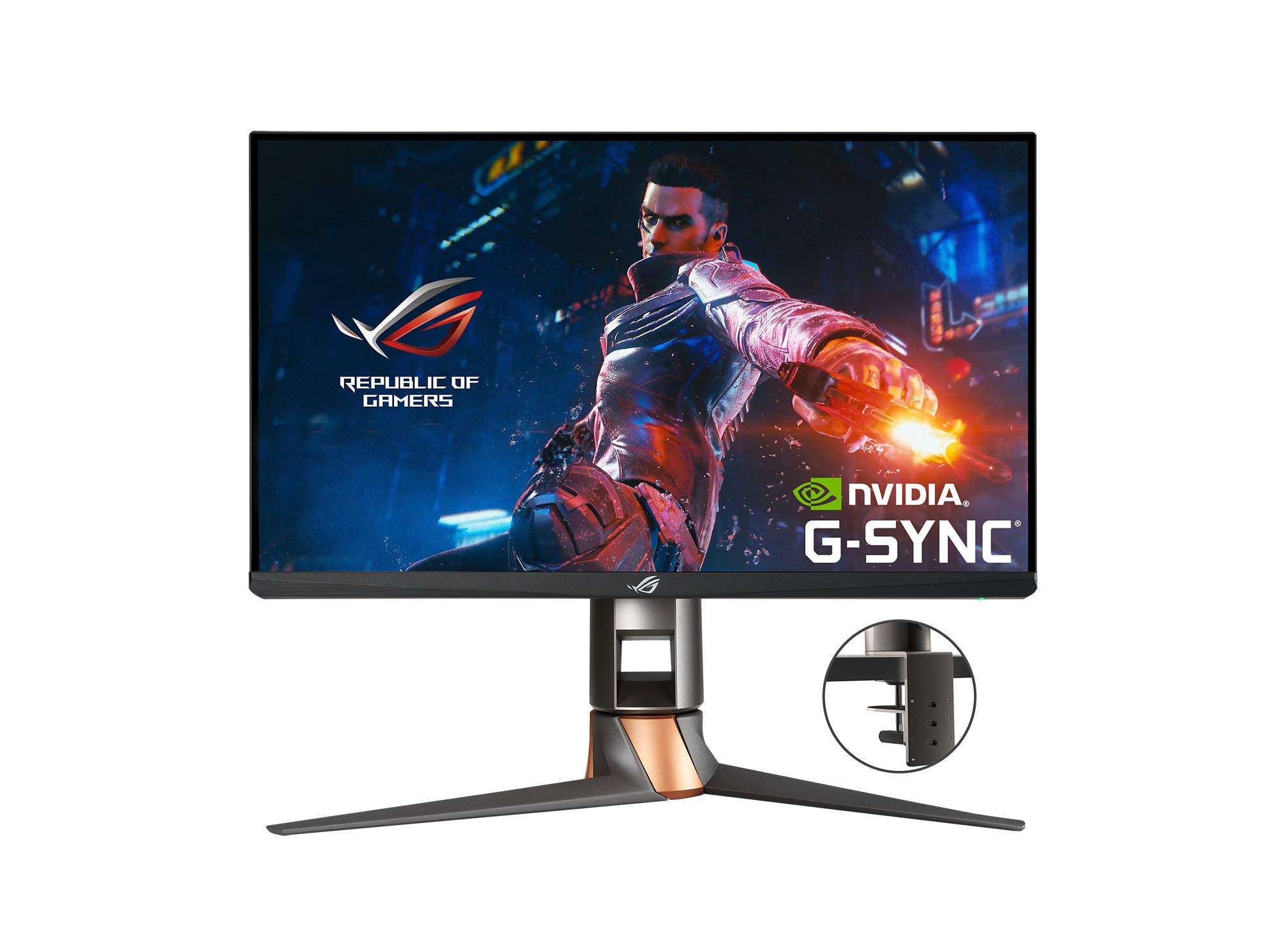 ASUS ROG Swift 360Hz PG259QNR 24.5” HDR Gaming Monitor, 1080P Full HD, Fast IPS, 1ms, G-SYNC, ULMB, NVIDIA Reflex Latency Analyzer, HDMI DisplayPort USB, Desk Mount Kit, VESA Wall Mountable, HDR10 5
