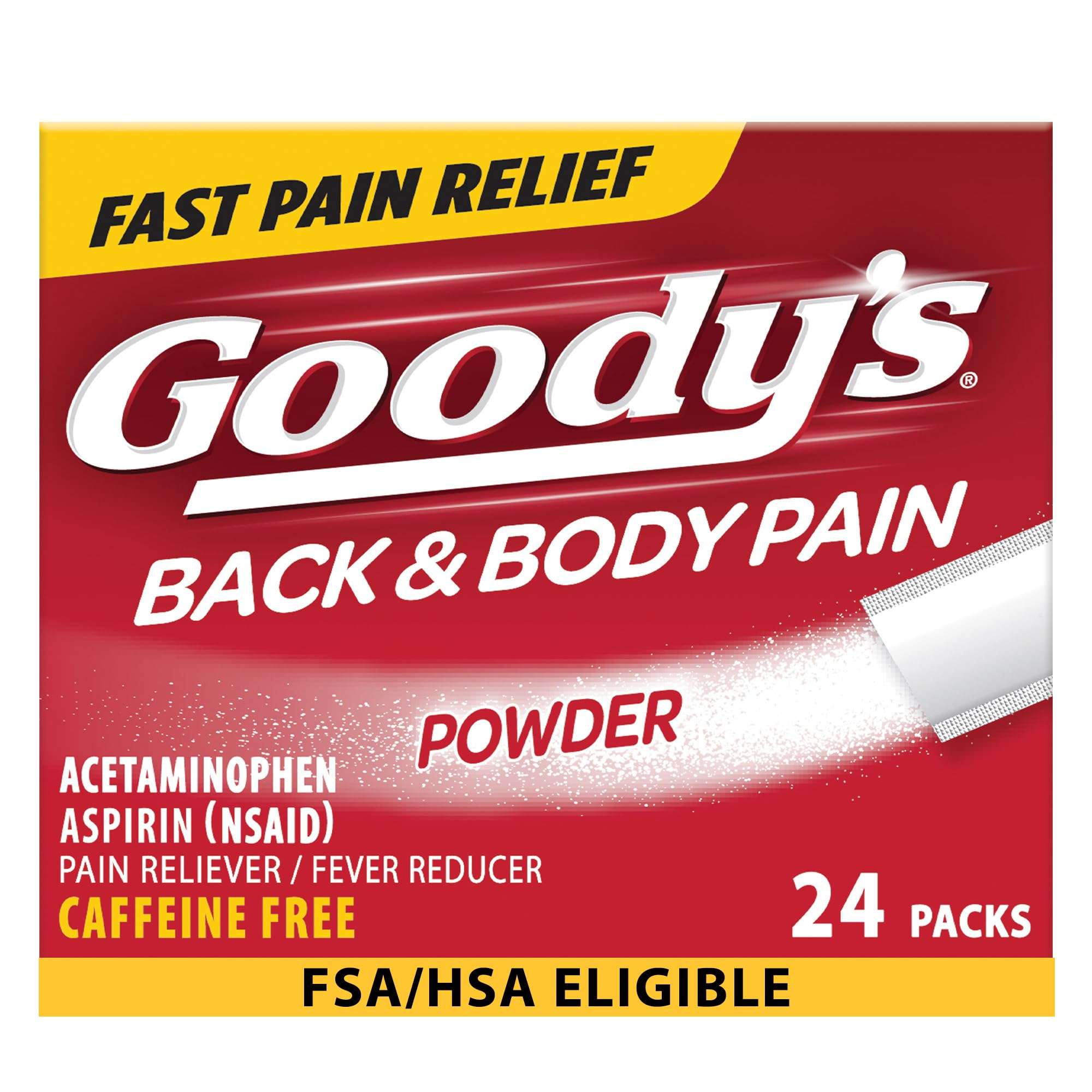 Goody's Back and Body Pain Relief Powder, 24 ct (Pack of 1) 1