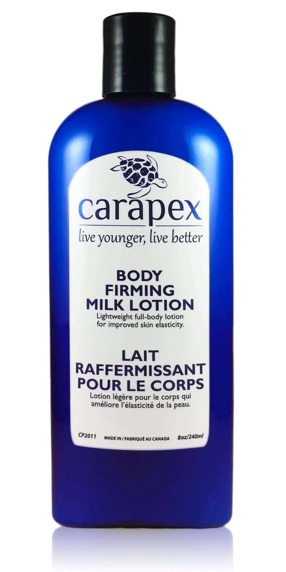 Carapex Body Firming Milk Lotion, Non Greasy, Anti-aging, Tightening, Hydrating, Natural for Dry and Sensitive Skin, Unscented, 8oz (Single)