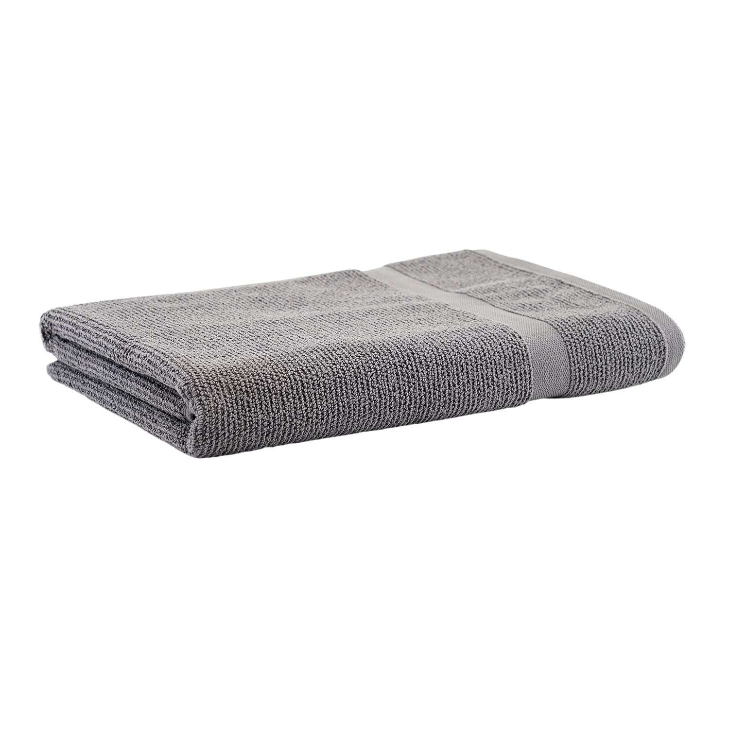 Pure Home and Living, Cotton Bath Towel, Super Absorbent, 600 GSM, Ultra Soft, 100% Cotton, (70x150 cm, Grey) 5