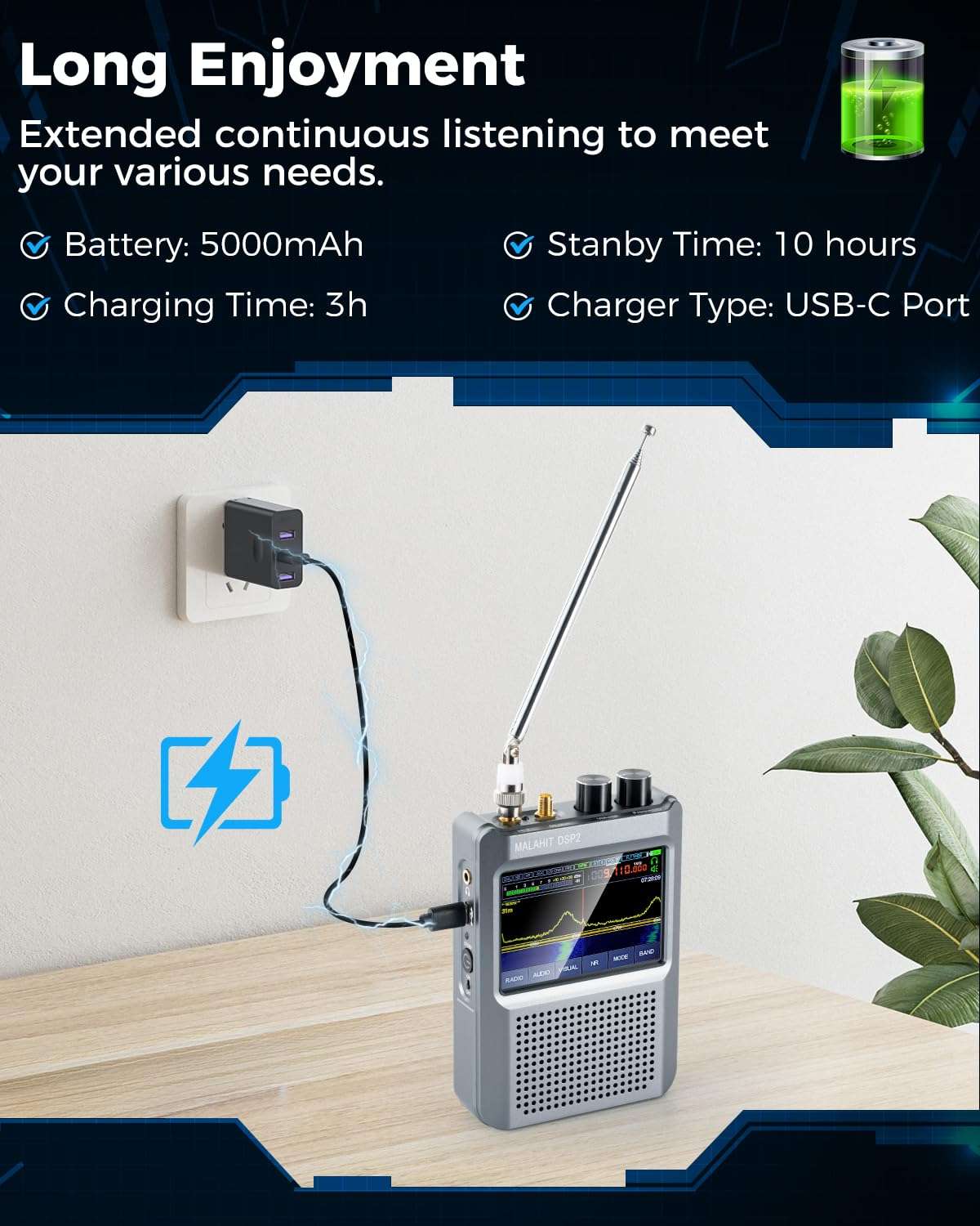 GOOZEEZOO Malachite DSP2 Radio Receiver & Spare Decoders Frequency Tuning Decoder & Volume Decoder 6