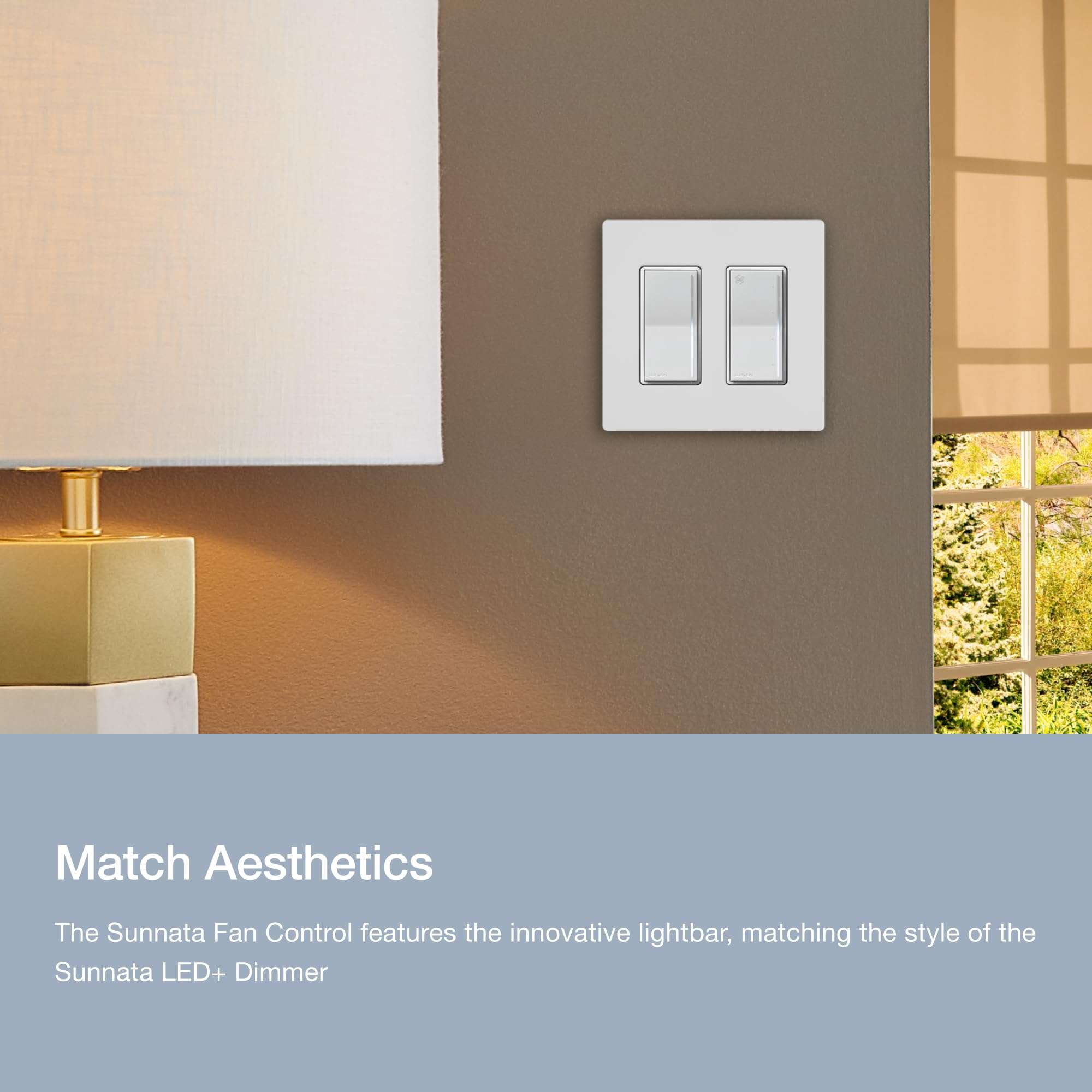 Lutron Sunnata Touch Fan Control, 4-Speed, 1.5 Amp/Single-Pole, Neutral Required, ST-FSQ-N-WH, White 4