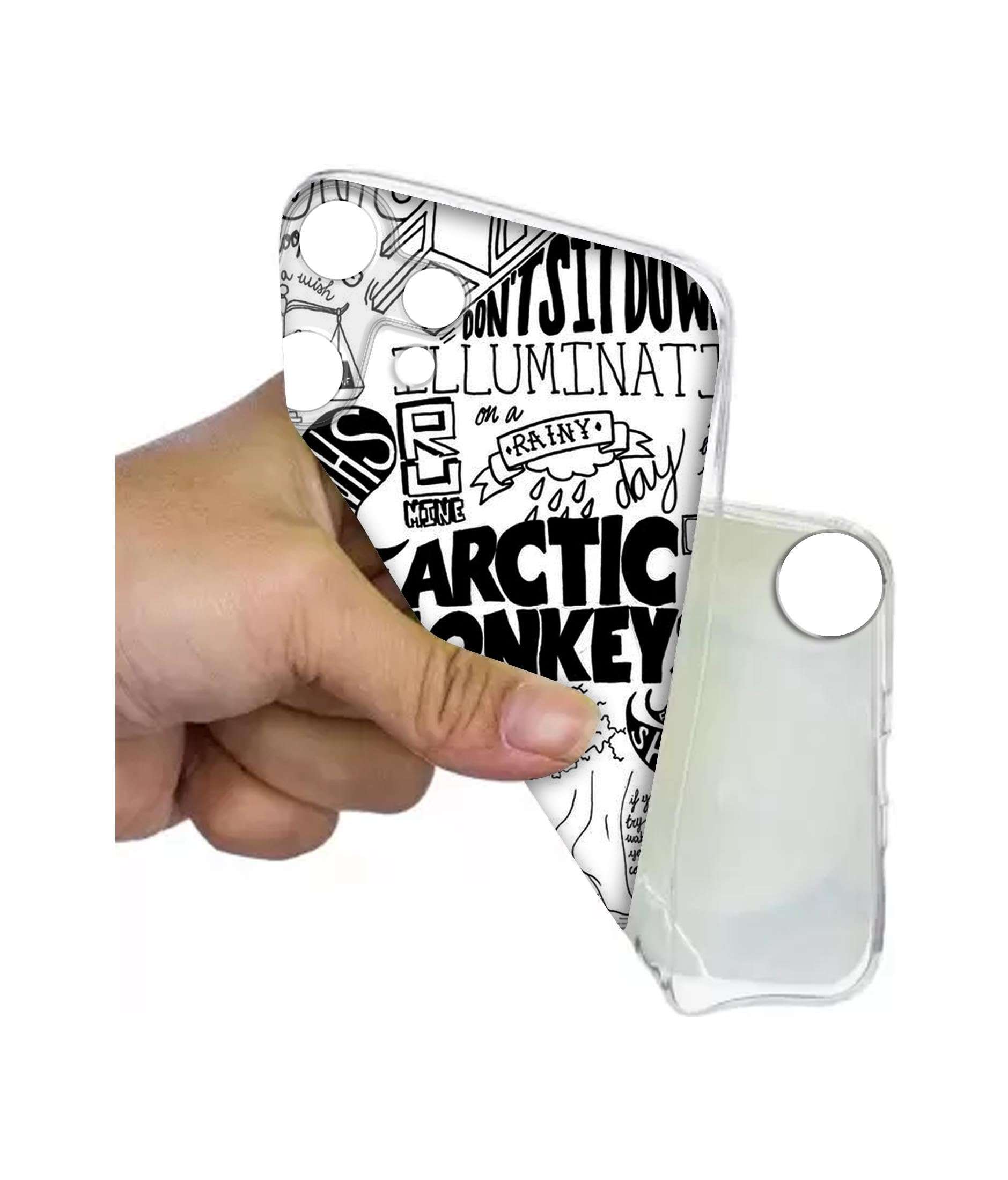 Casotec Arctic Monkeys Pattern Design Printed Silicon Soft TPU Back Case Cover for CMF by Nothing Phone 2 Pro 5G 5