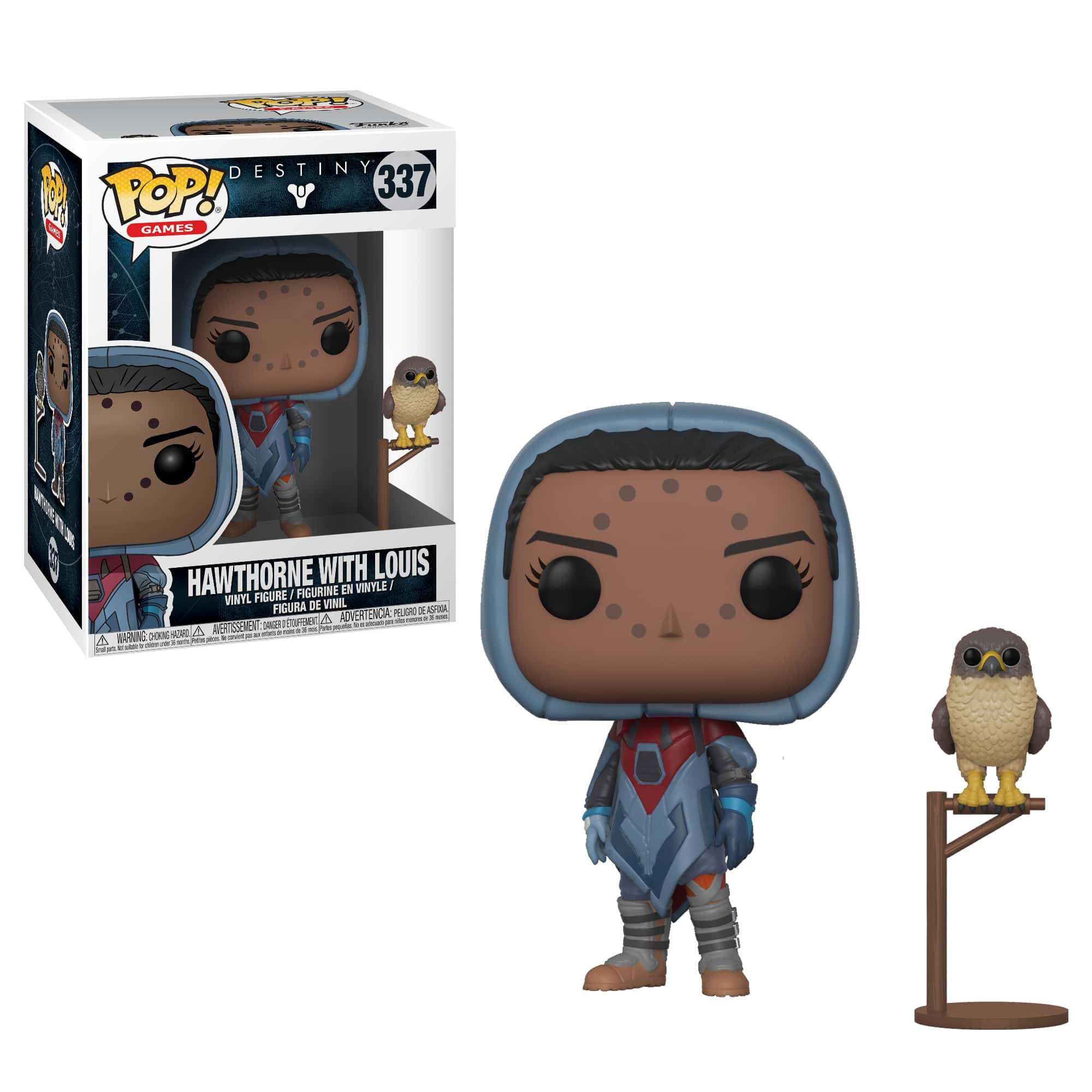 Funko POP! Games: Destiny Hawthorne with Hawk Collectible Figure, Multicolor