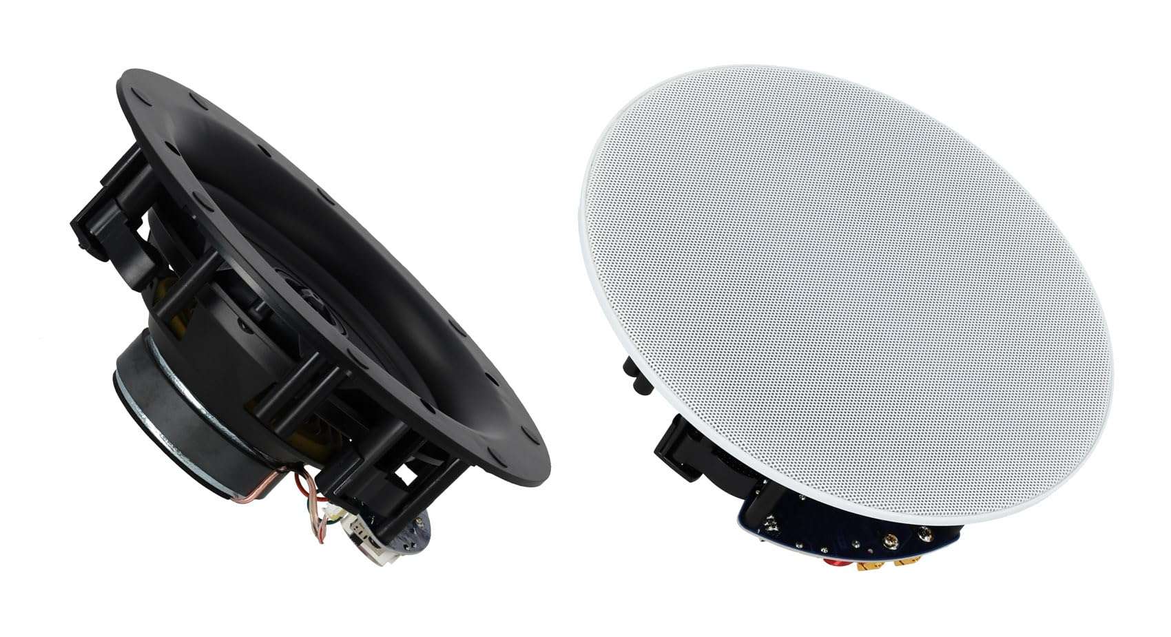 Rockville Pair Elite C64 6.5" 4-Ohm Ceiling Speakers - Swivel Tweeter, 6dB Attenuation, High-Grade Crossover, Magnetic Grill, 600W Home Theater Sound 4