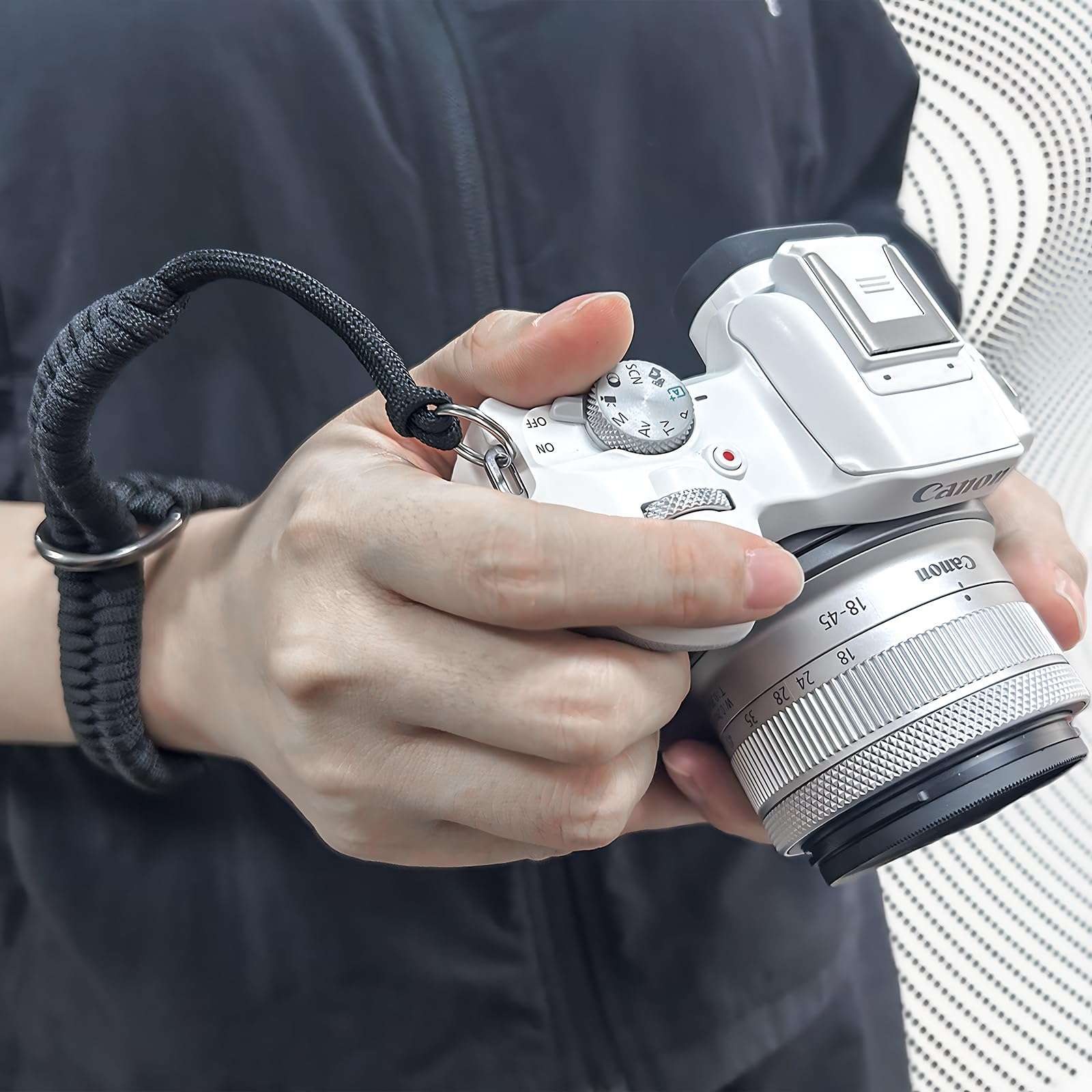 NKSRCP Camera Wrist Strap,Nylon Hand Wrist Straps Lanyard with A 1/4" Screw,for Insta360 Selfie Stick, Nikon Canon Sony Samsung Olympus Dslr Cameras, Smartphone Gimbal Stabilizer（black） 4