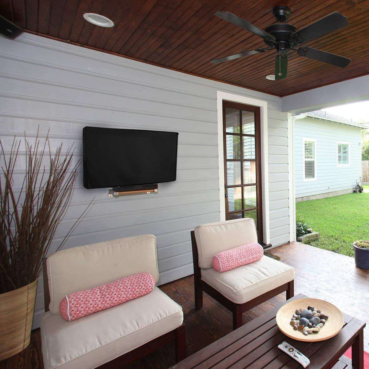 Outdoor TV Cover 40 to 43 inches, Waterproof and Weatherproof, Fits Up to 39.5''W x 25''H for Outside Flat Screen TV 6