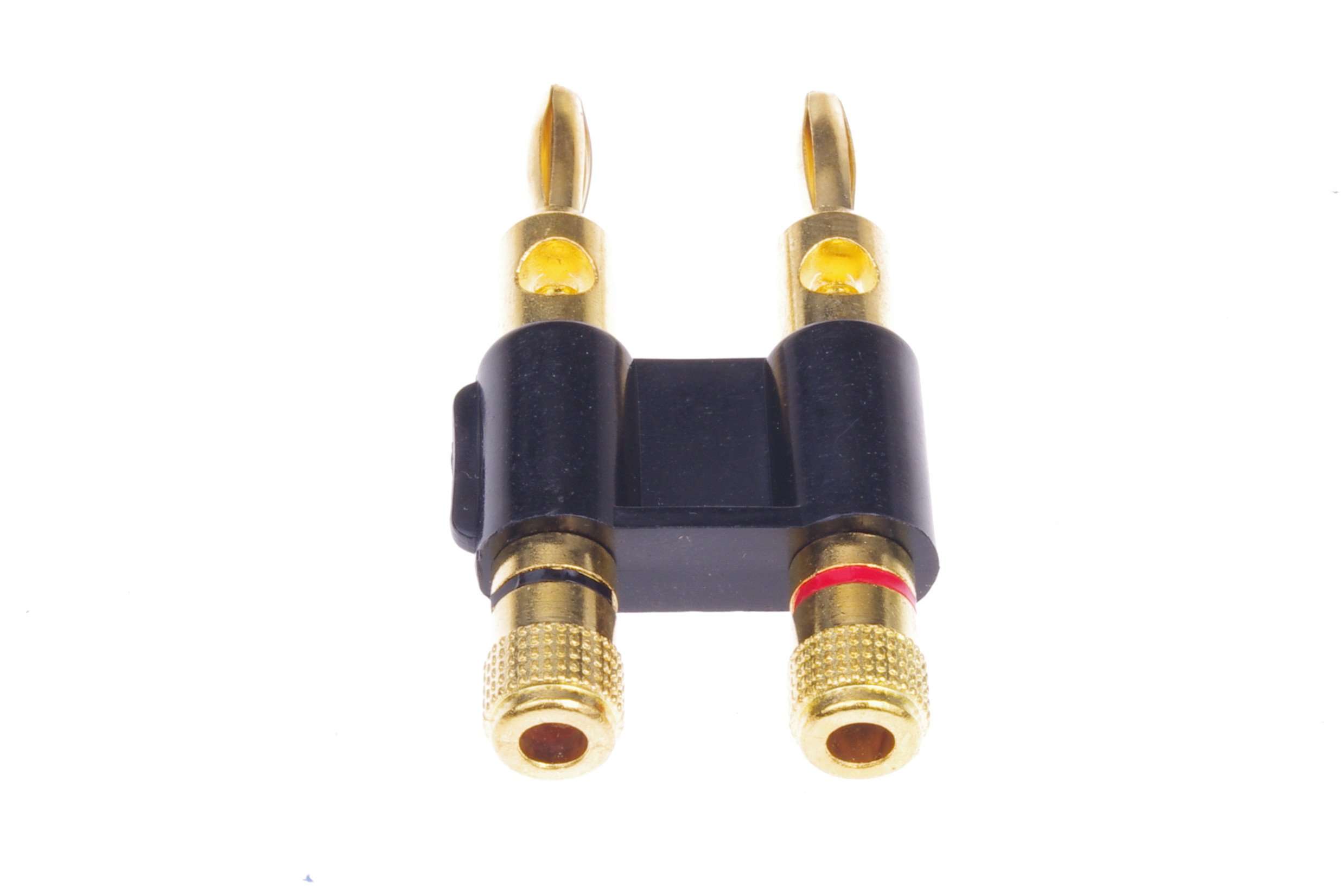 SMAKN 1 Pair Dual Copper Speaker Banana Plugs - Black&Red 5