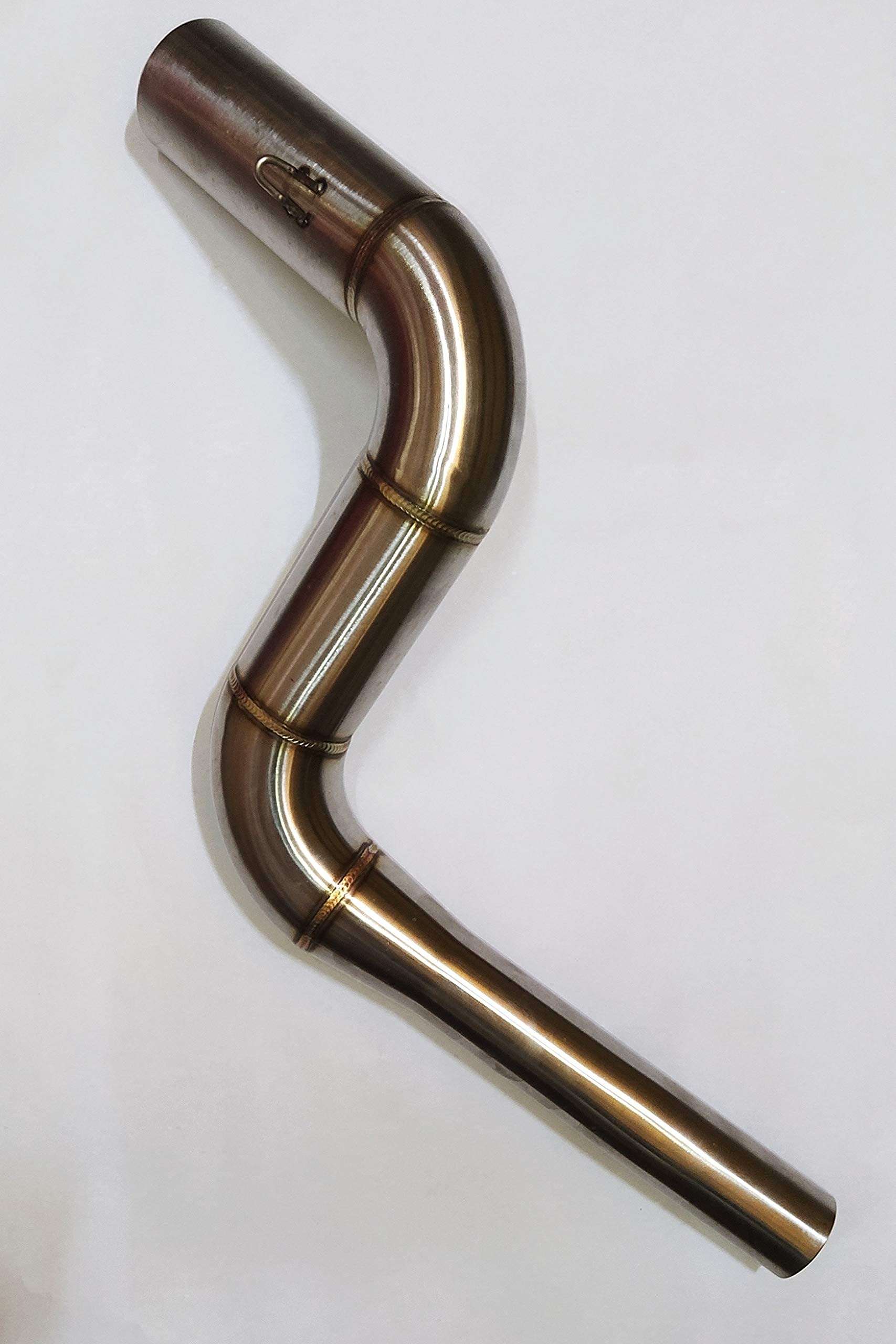 Aow Attractive Offer World Stainless Steel Exhaust Middle Muffler Bend Pipe for Bajaj Dominar 400/ Bajaj Pulsar RS200, Bend Pipe T-12 (Pack Of 1) 2