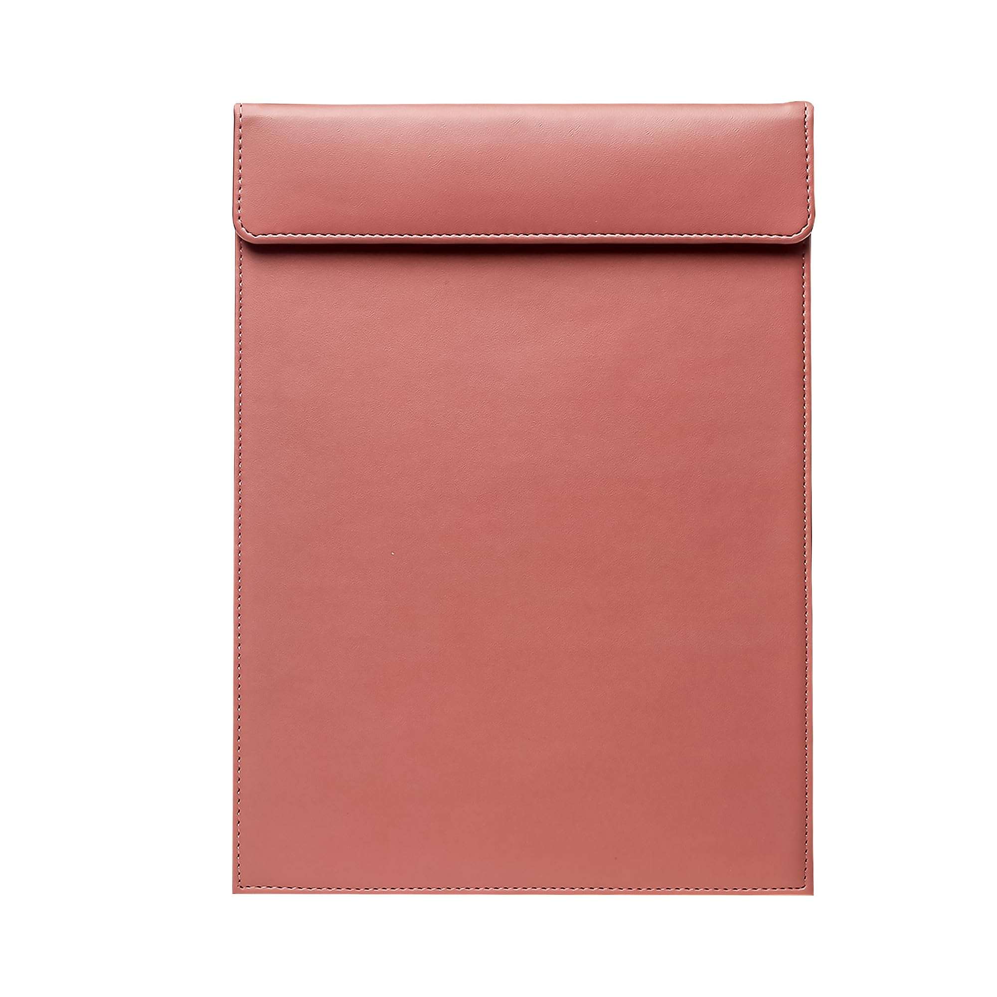 papesaur A4 PU Leather Writing Pad with Clipboard stay Organized in Professional meetings (Pink)