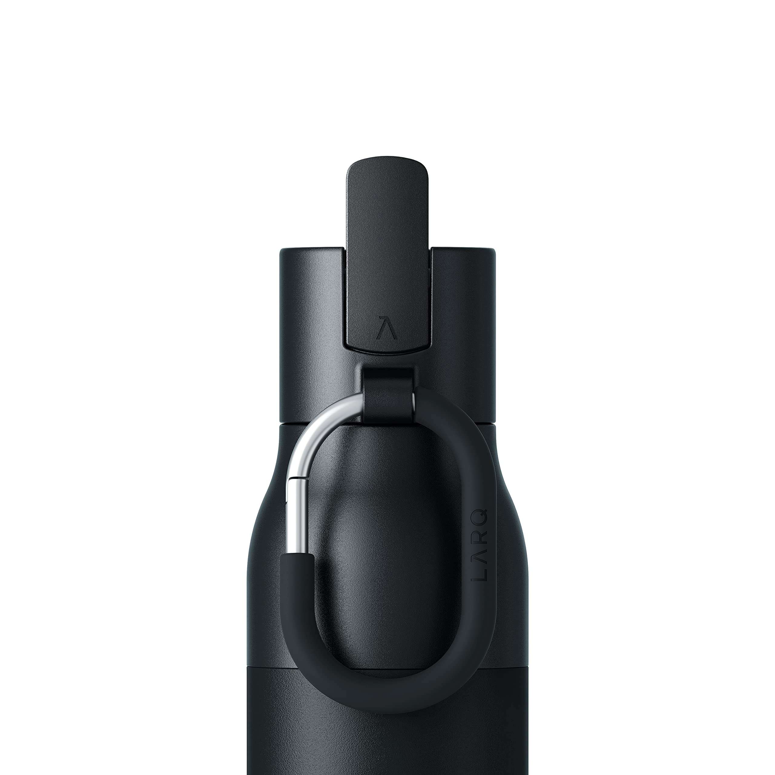 LARQ Bottle Filtered - Insulated Stainless Steel Water Bottle BPA Free with Nano Zero technology and long-lasting filters, Obsidian Black, 17oz 4