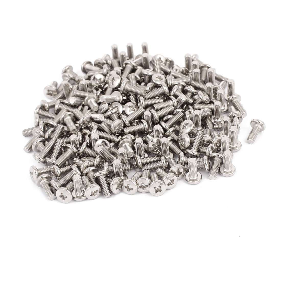 WorldCare® M4 x 10mm TV Computer LCD Monitor Stand Mounting Phillips Head Screw 200pcs