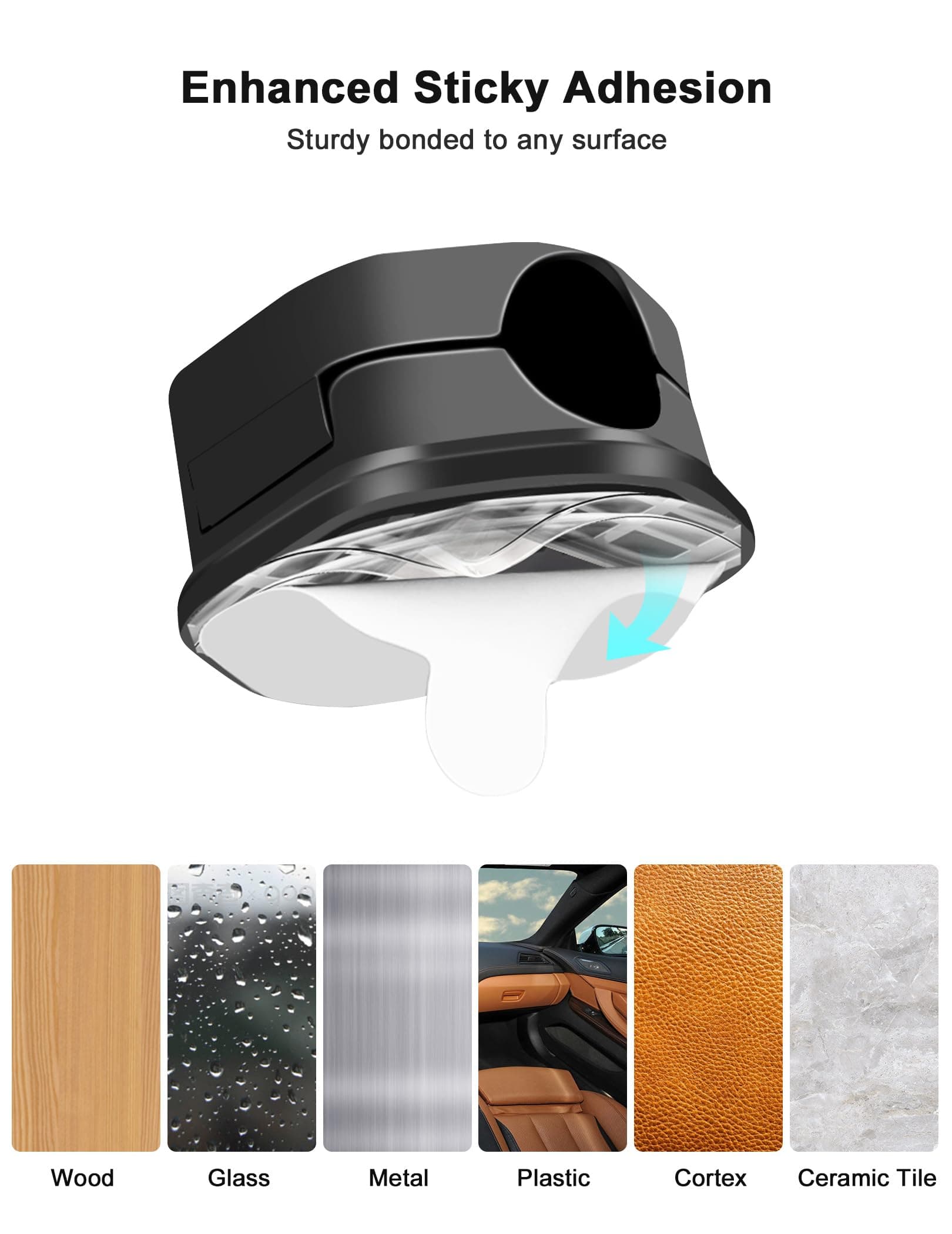 Magnetic Cord Organizer - Cord Holder - Cord Organizer for Desk, Magnetic Cable Clips, for Desk, Nightstand, Phone Charger, Computer, Home, Office, Car 4