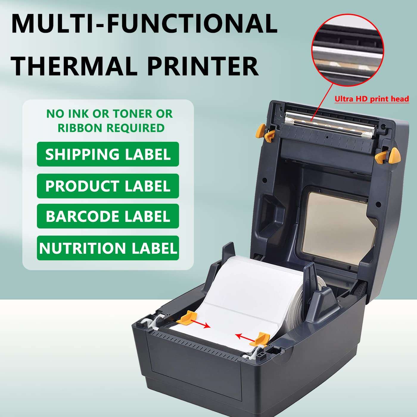 LENVII LV-480 Wired Thermal Label Printer USB Thermal Shipping Barcode Printer, 4×6 Label Maker Printer Compatible with Win & Mac for Shipping Packages, Etsy, Amazon, FedEx, UPS, Shopify 6