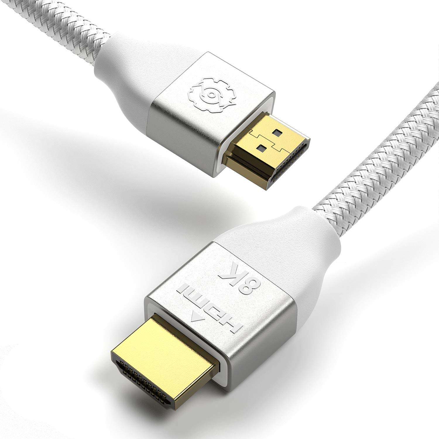 HDMI Cable 2.1 8K 48Gbps High Speed 10 Foot Compatible with PS5, Xbox Series X, PS4/PS3/Xbox Series S/One X/Apple TV/Samsung QLED 8K Sony Z8H/Z9G 4K@120Hz,HDR,Dolby Vision, Dolby Atmos OLED (Silver) 1