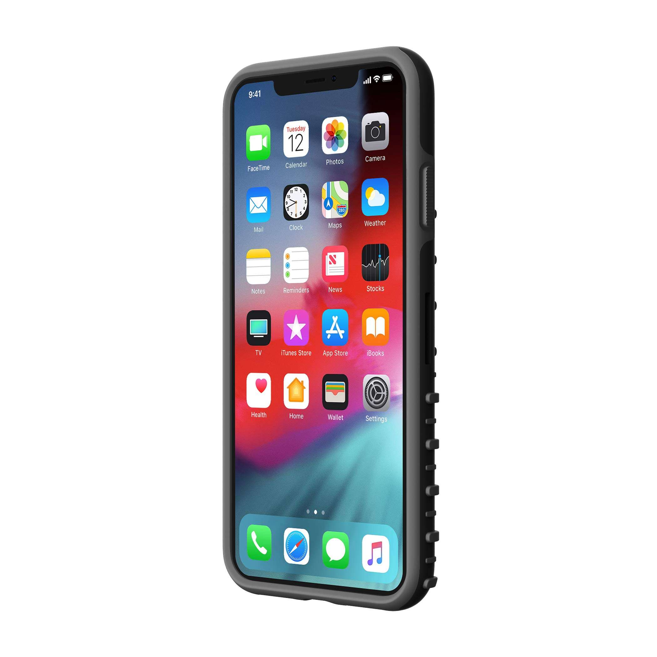 Under Armour Phone Case | For Apple iPhone XS Max | Under Armour UA Protect Grip 2.0 Case with Rugged Design and Drop Protection - Black / Graphite 5