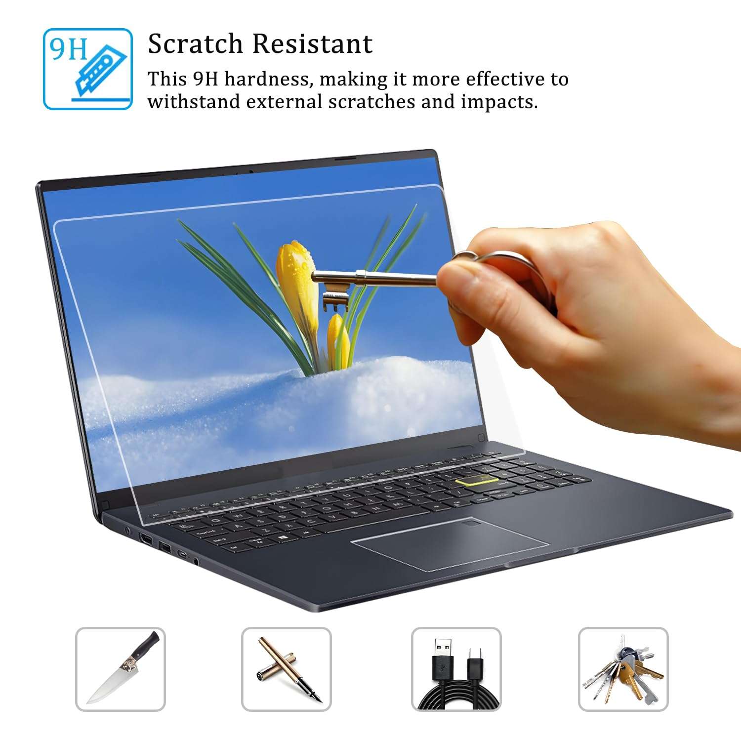 i-Tensodo Tempered Glass Screen Protector for Microsoft Surface Laptop 7 (2024, 13.8 Inch) Laptop, 2.5D, HD Clear, 9H Hardness 4