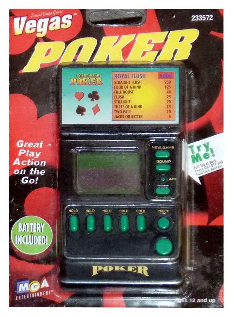 Poker, MGA Entertainment, Vegas Travel Casino Games, 1998