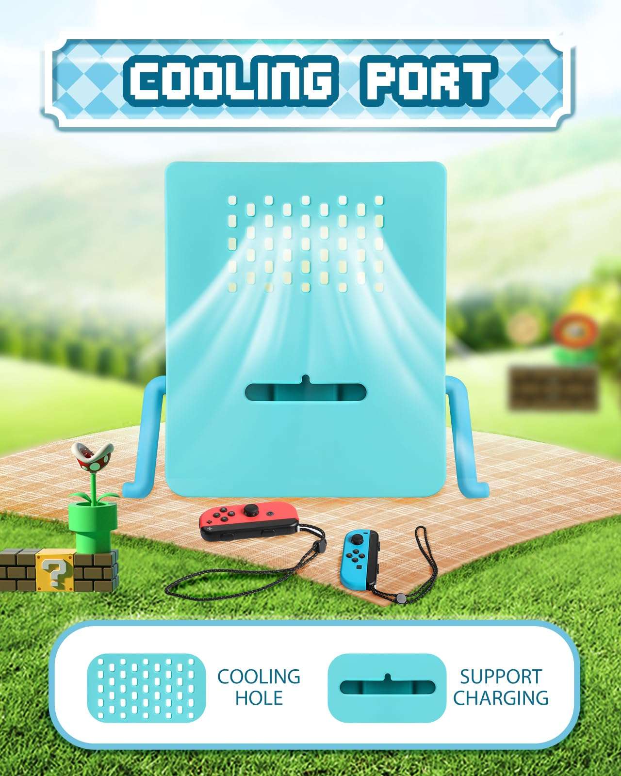 Miss Adola Stand for Switch OLED Accessories Cartoon Cute Soft Silicone Portable Dock for Nintendo OLED Playstand Games Room Decor Unique for Game Lover Teen Girls Boys Kids 4