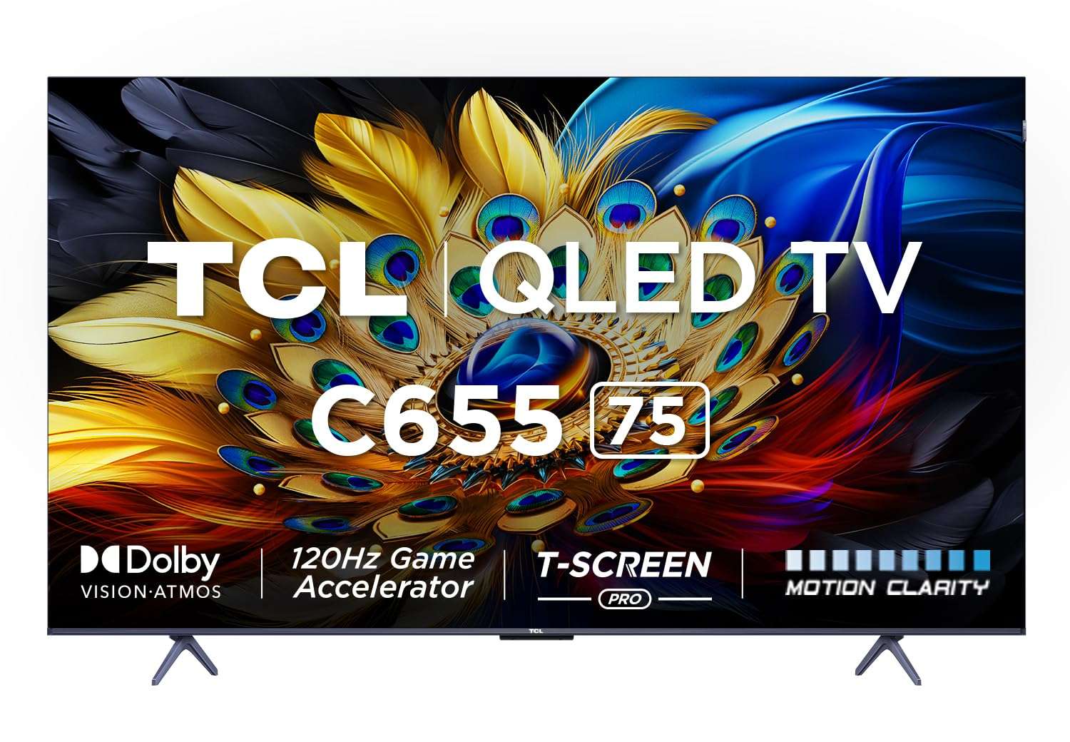 TCL 189 cm (75 inches) 4K Ultra HD Smart QLED Google TV 75C655 (Black) 1