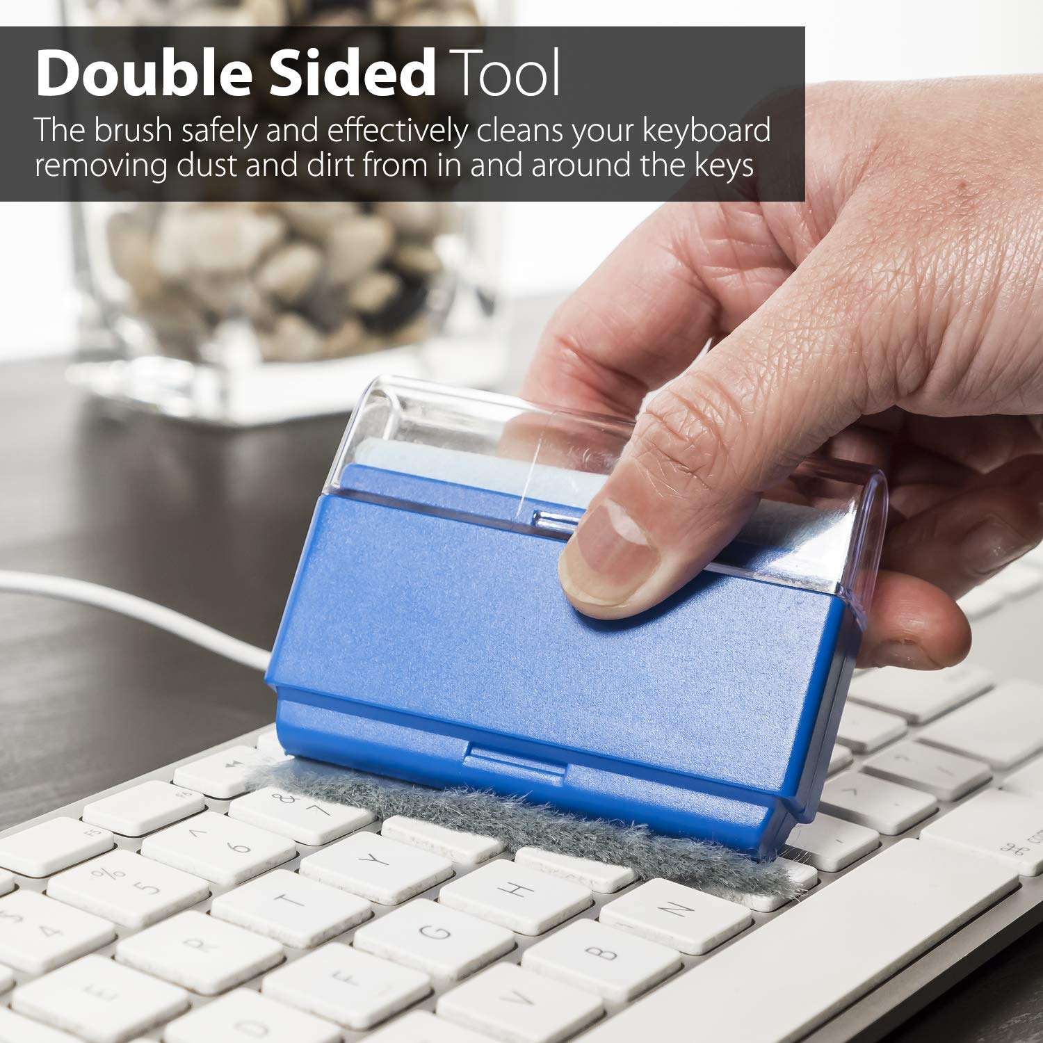 GreatShield Universal Screen Cleaning Kit, Microfiber Cloth + 2 Sided Brush + Non-Streak Solution Spray [for TV, Laptops, PC Monitors, Smartphones, Tablets, Camera, Keyboard and Other Electronics] 5