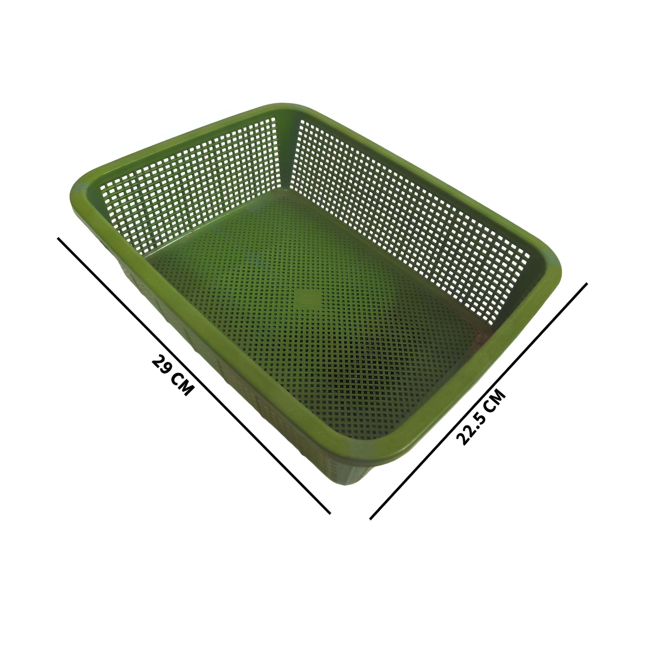 Plastic Storage Basket Tray Organizer for Living Room, Bedroom, Kitchen, Bathroom - (Rectangular, Medium, Multicolour, Pack of 1) 4