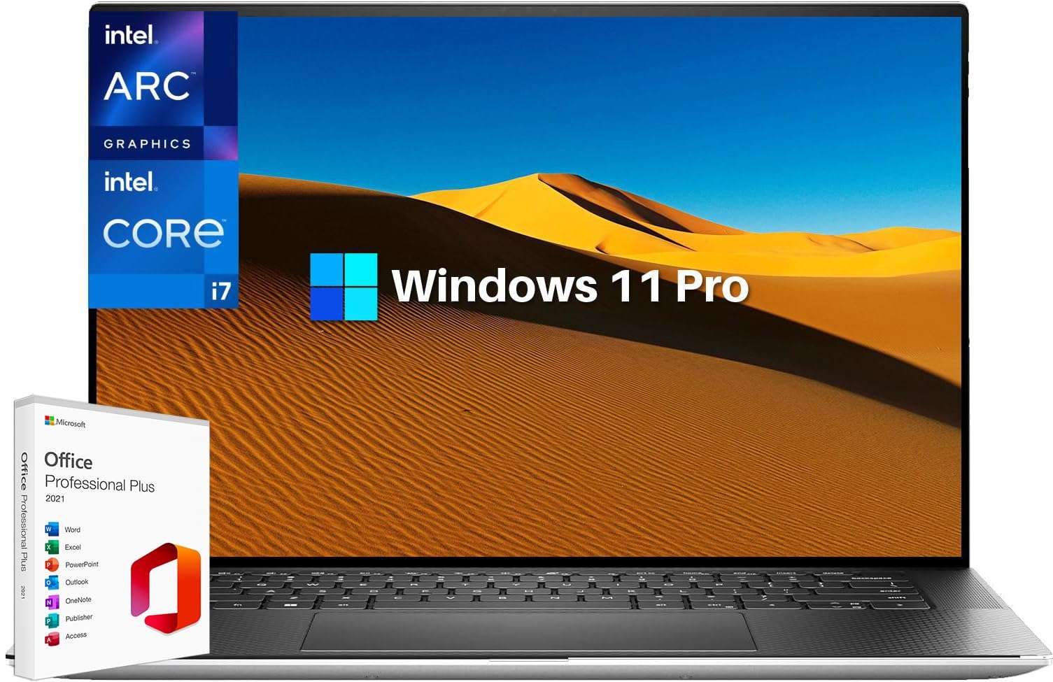 Dell 2024 Newest XPS 15 9530 15.6" FHD+ Business Laptop, Microsoft Office Lifetime License, Intel 10-Core i7-13620H(Beat i9-12900H),32GB DDR5, 1TB SSD, Intel Arc A370M, WiFi 6, Backlit KB, Win 11 Pro 1