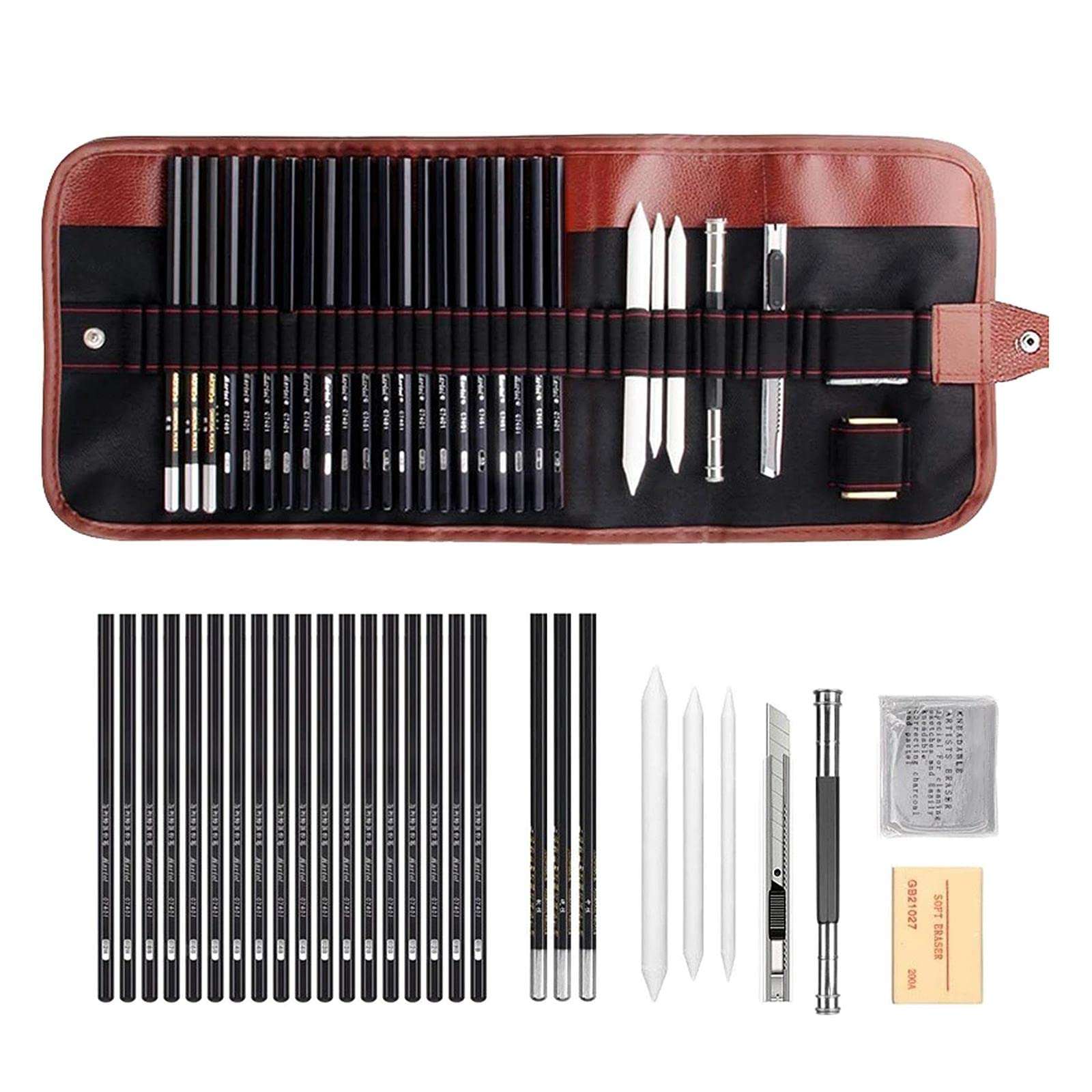 myaddiction Professional Drawing Pencil Set Sketching Painting Artist School Charcoal 3