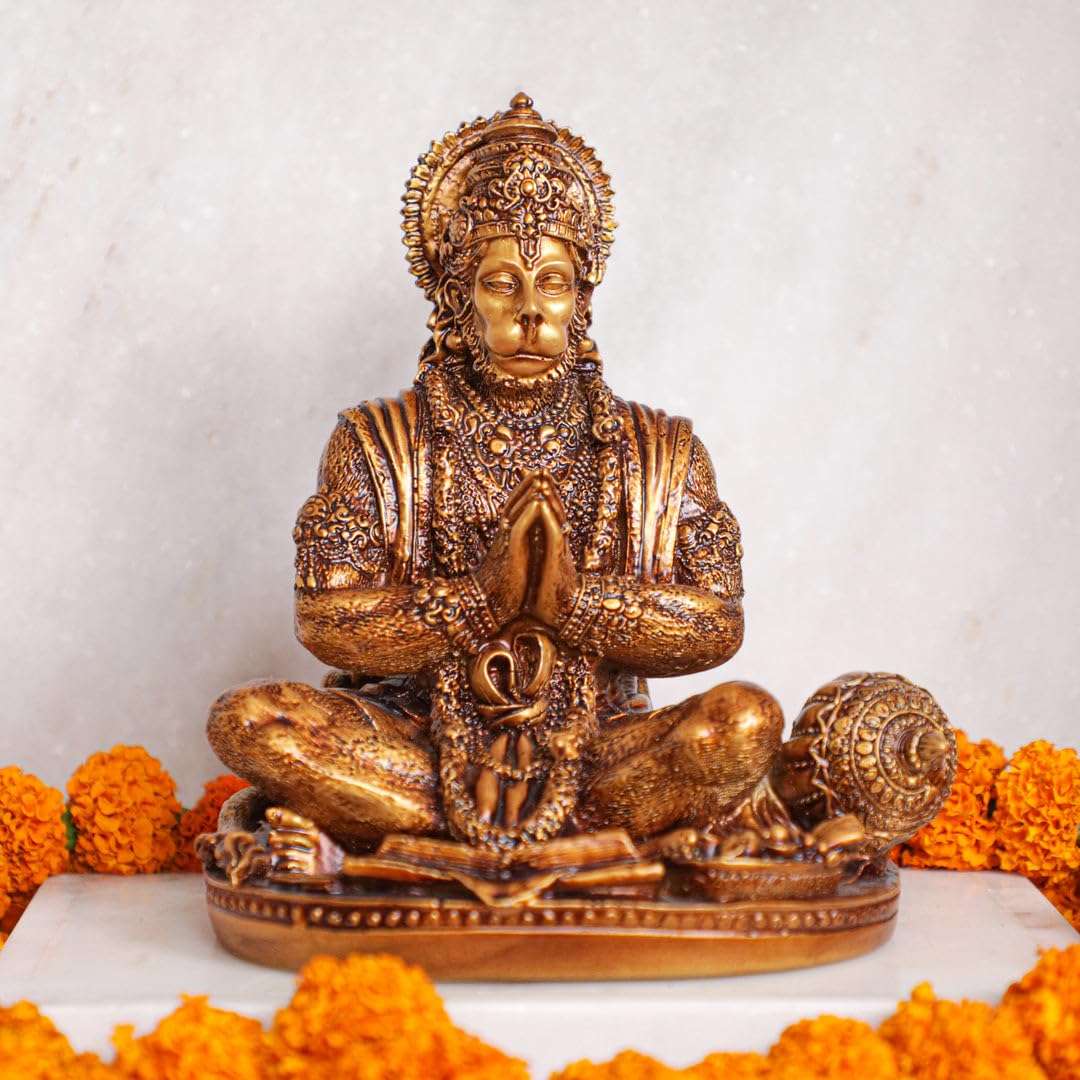 Artarium Hanuman | Hanuman murti | Hanuman Idol Car Dashboard | Hanuman Ji Car Dashboard | Car Dashboard Idol | Murti Statue for Gift (4.33 Inch) 1