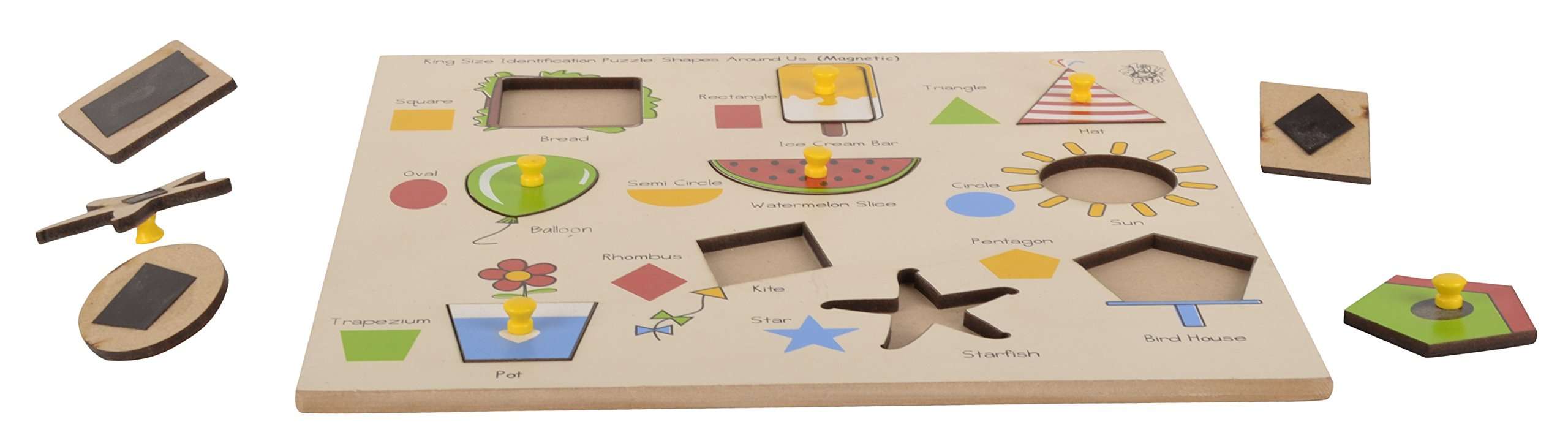 Skillofun Magnetic Kingsize ID - Shapes, Multi Color 1