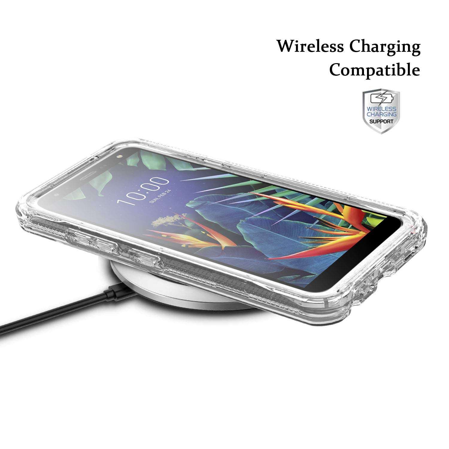 Leptech Case for LG K40 LMX420, Transparent Series Designed for LG K12 Plus Case, LG X4 2019 Case, LG Solo LTE Case, LG Harmony 3 Case with Screen Protector (Clear) 4