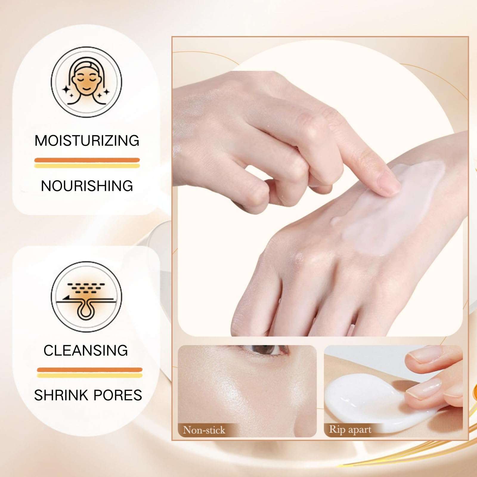 Rice Overnight Face Mask Skincare - Hydrating Face Mask Skin Care - Moisturizing Face Mask for Women Skincare - Night Cream for Face - Night Moisturizer for Face - Sleeping Mask for Women 3