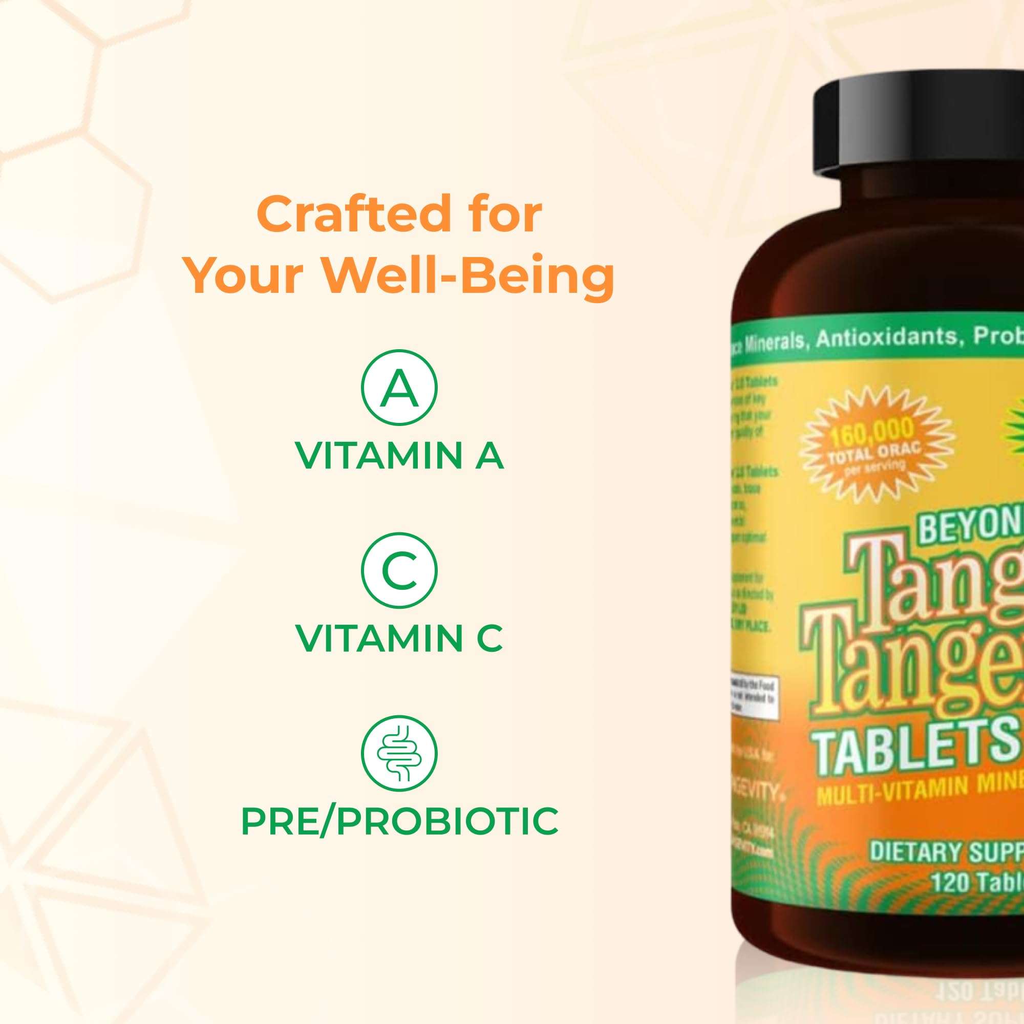 Youngevity Beyond Tangy Tangerine 2.0 Multi-Vitamin & Mineral Complex - Made with Natural & Whole Foods | 160,000 ORAC | 120 Tablets - 2-Pack 6