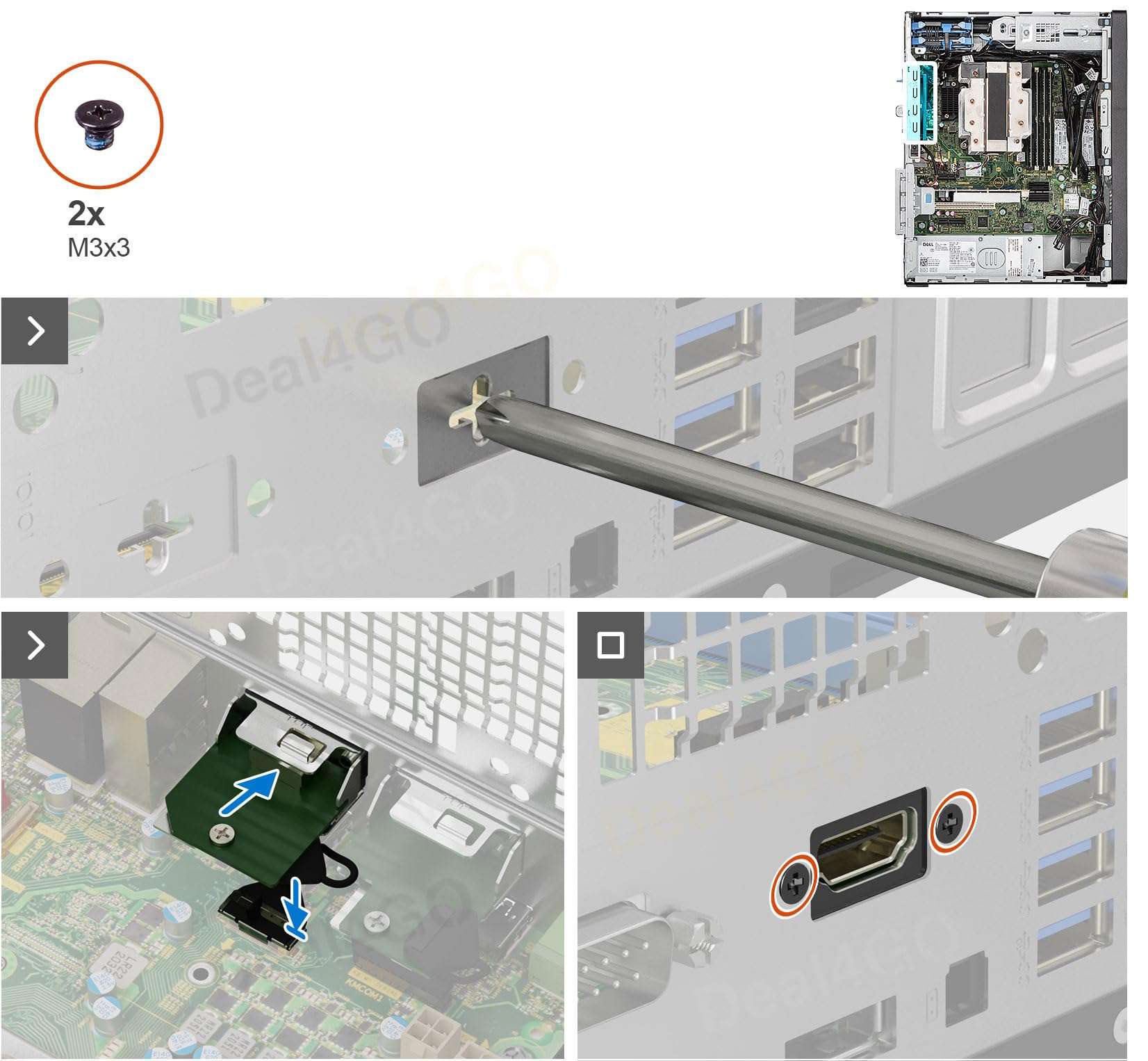 Deal4GO HDMI 2.1 Video Board 54YMM 054YMM replacement for Dell Optiplex 7010 Plus SFF MFF Micro Desktop, Green 3
