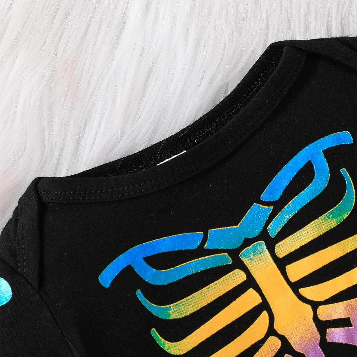 Yanmucy Baby Halloween Costume Luminous Toddler Boys Girls Rompers with Hat Newborn Jumpsuit Baby Halloween Outfit Sleepsuits 5