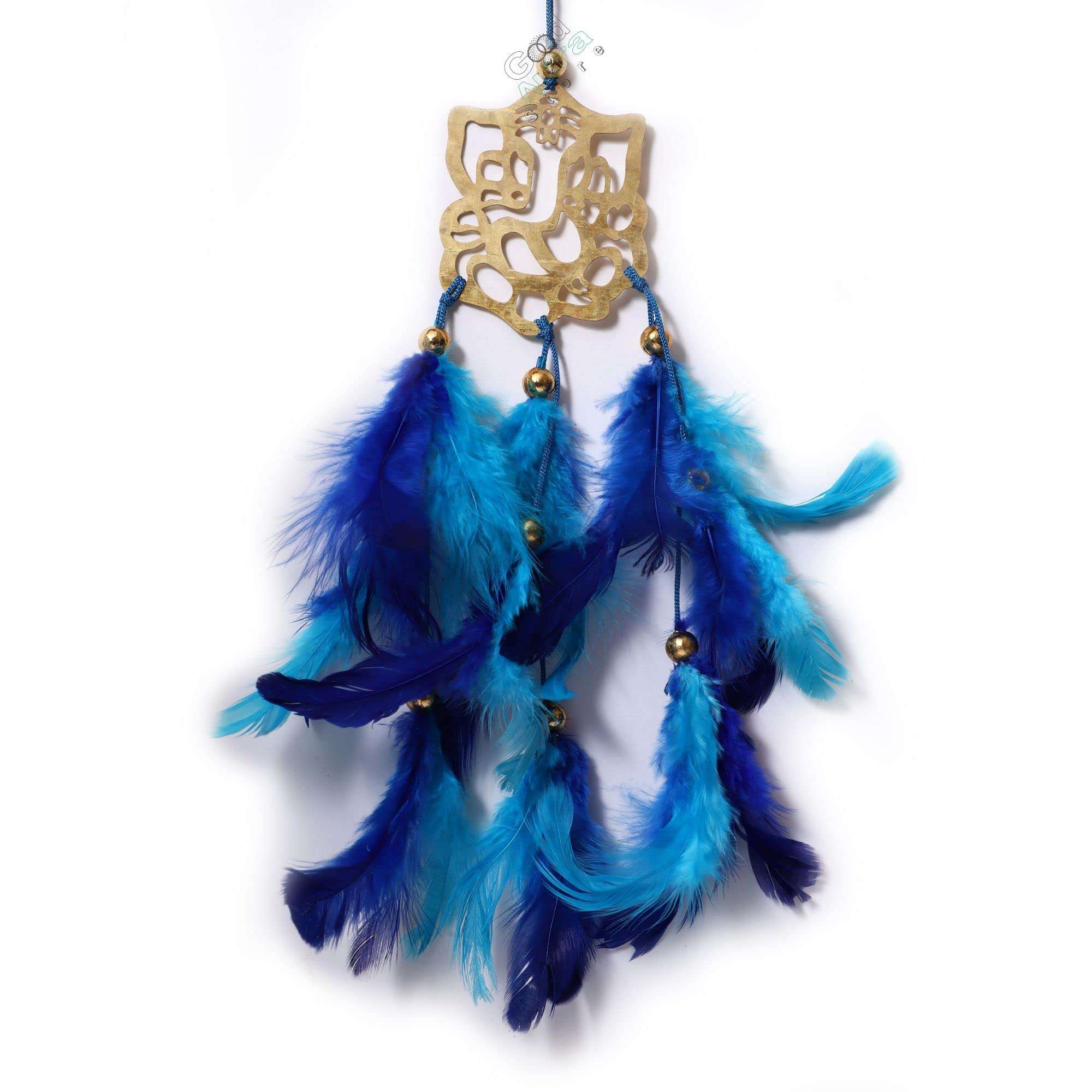 Good Aura Store Dream Catcher for Car Hanging - Hanging Items for Car Decoration for Positive Vibes - Car Decorative Accessories (Pack of 1, 5LX40Hcm, Sky & Blue 3