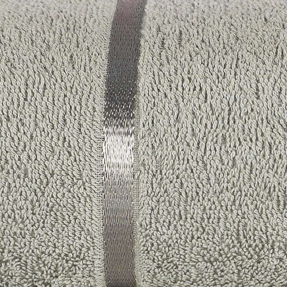 Casa Copenhagen Denmark Design - Eternal Premium Collection 100% Cotton 6 Piece Towel Set, Includes 2 Bath Towels 2 Hand Towels 2 Washcloths - Grey & White 6